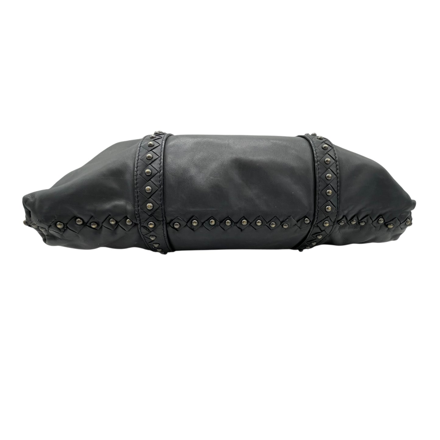 Bottega Veneta Black Leather and Studded Tote Bag
