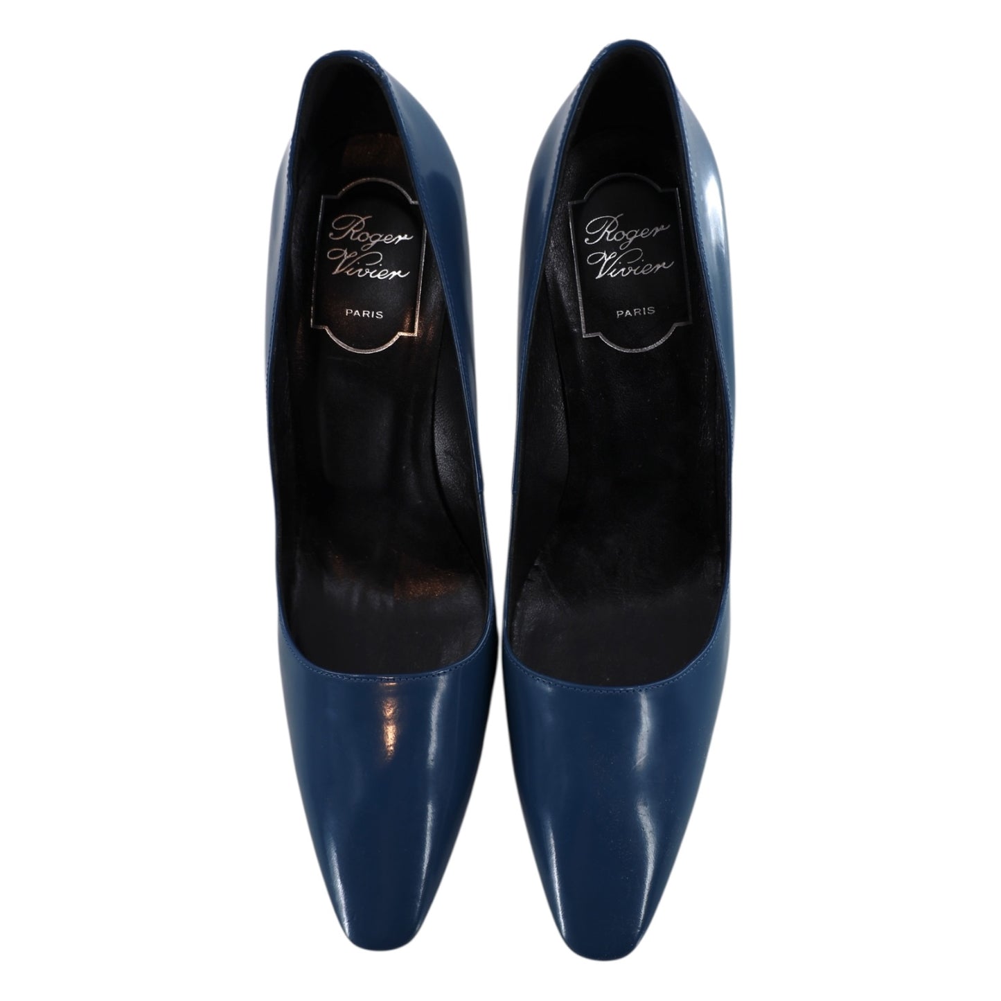 Roger Vivier Viv in the City Blue and Silver Heel