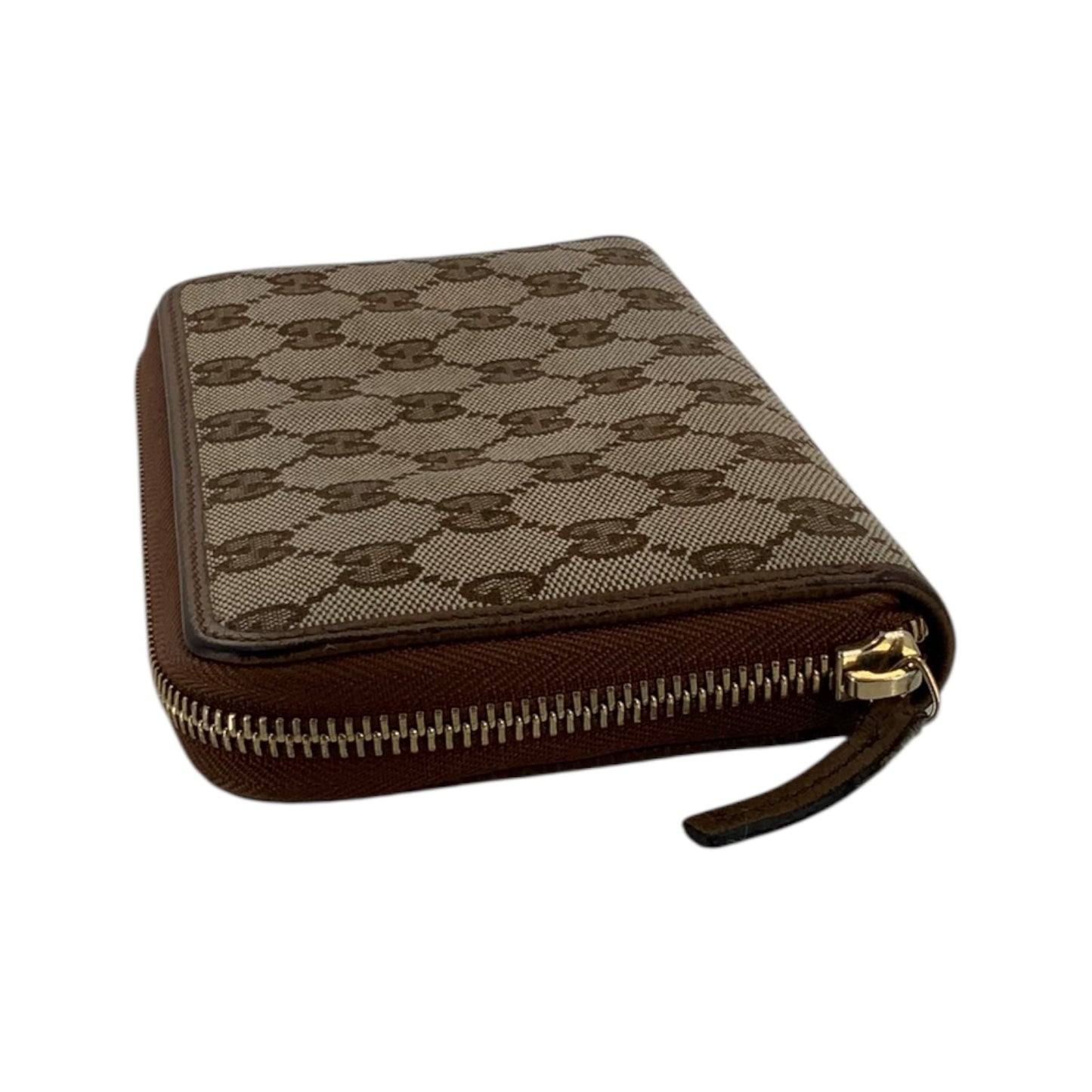 Gucci Monogram Dollar Calfskin Zip Around Wallet