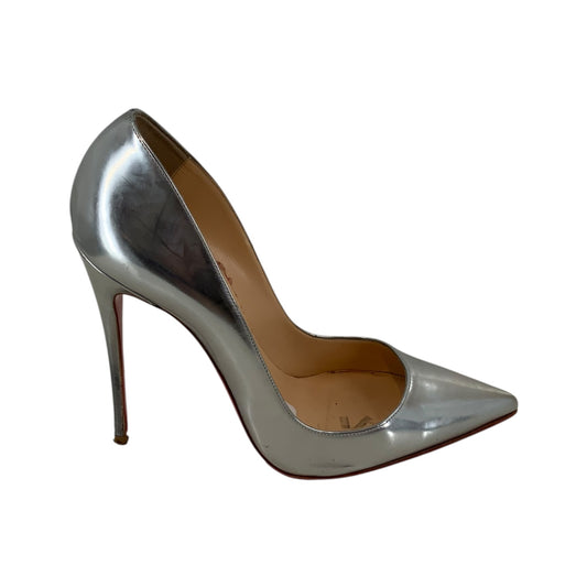 Christian Louboutin Silver Red Bottoms