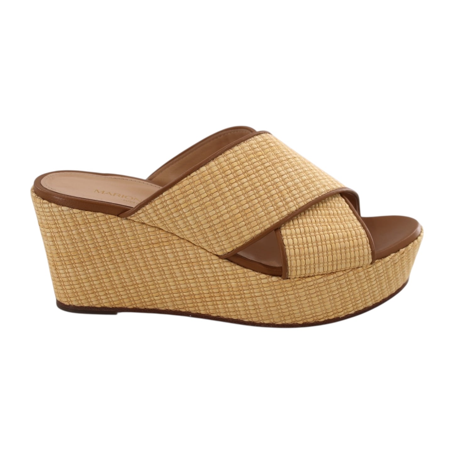 Marion Parke Tan and Brown Wedges