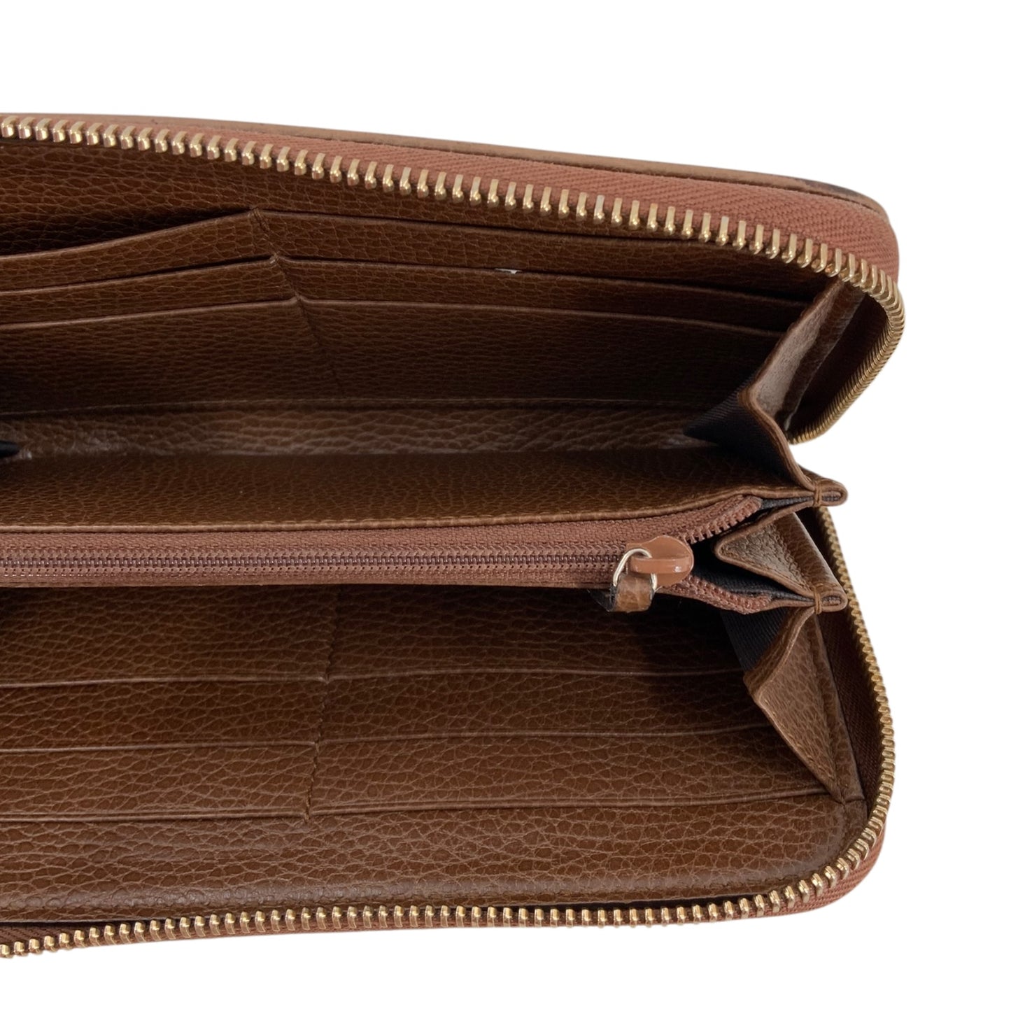 Gucci Monogram Dollar Calfskin Zip Around Wallet