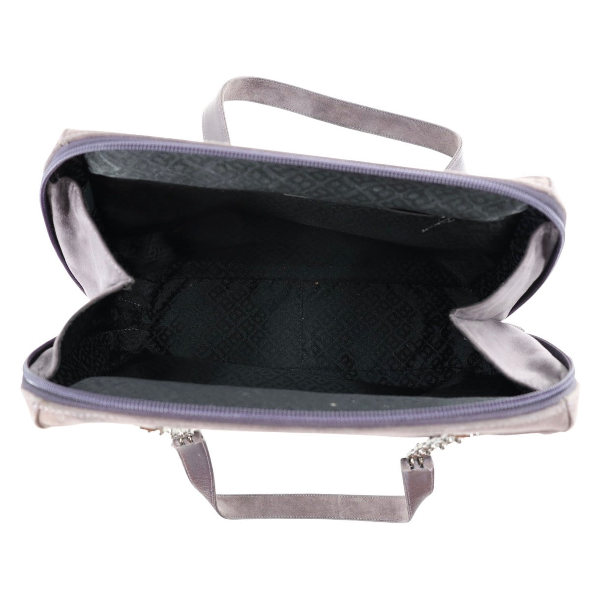 Bally Grey Suede Mini Boston
