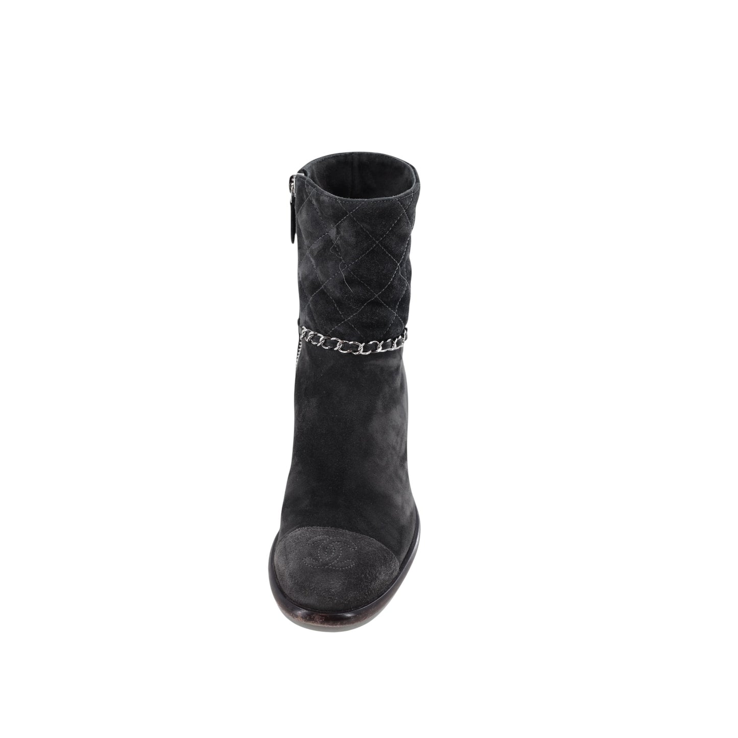 Chanel Short Suede Calfskin Boots
