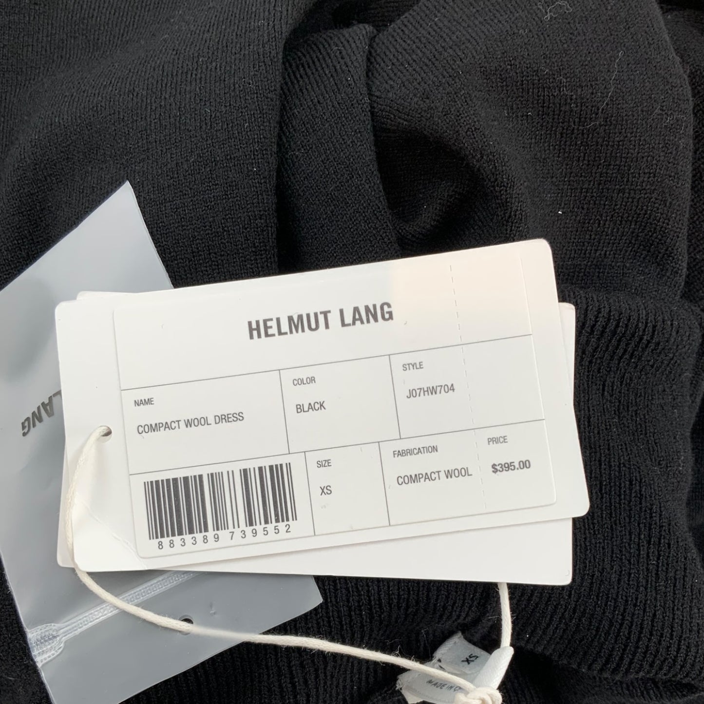 Helmut Lang Compact Wool Dress