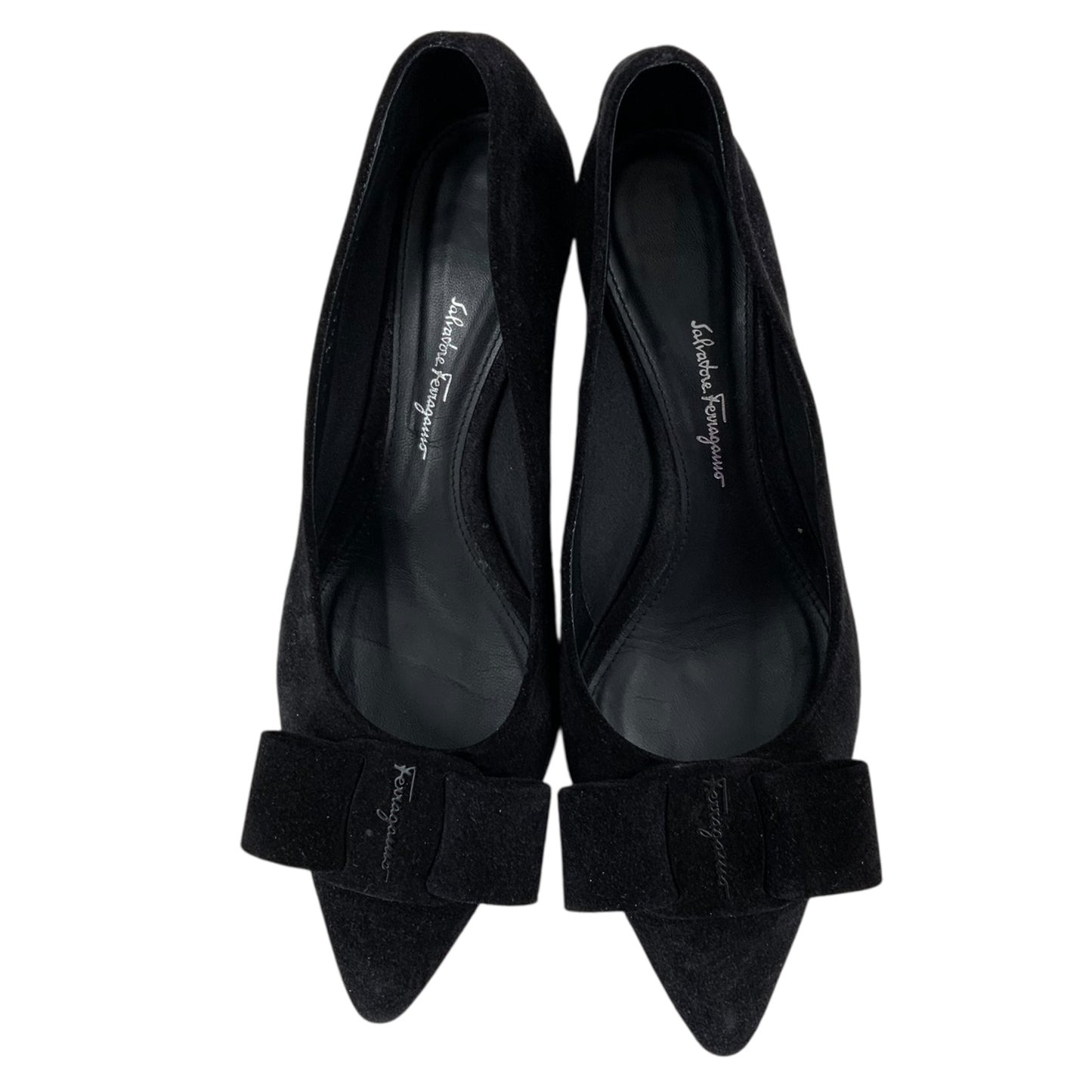 Salvatore Ferragamo Black Bow Pumps