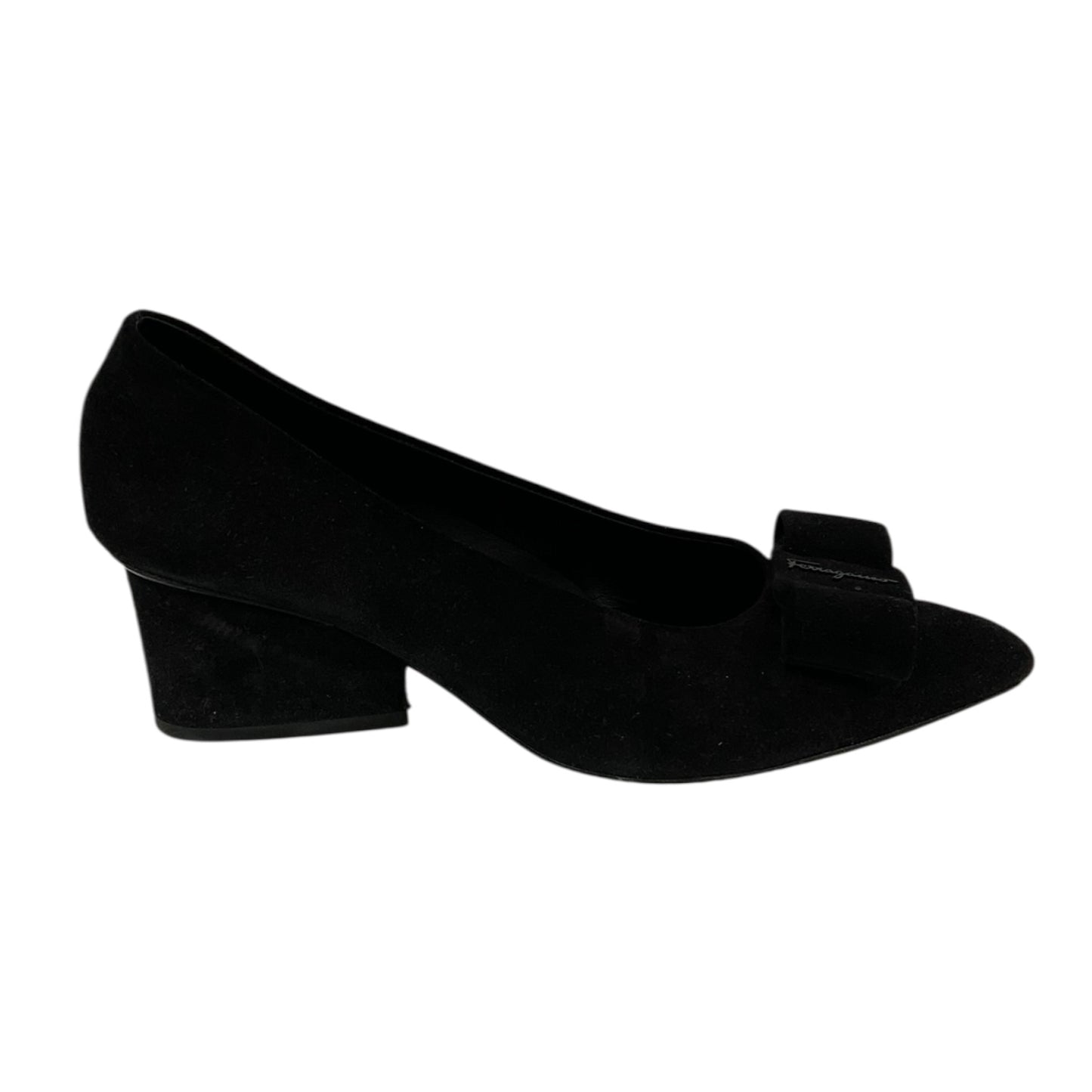 Salvatore Ferragamo Black Bow Pumps
