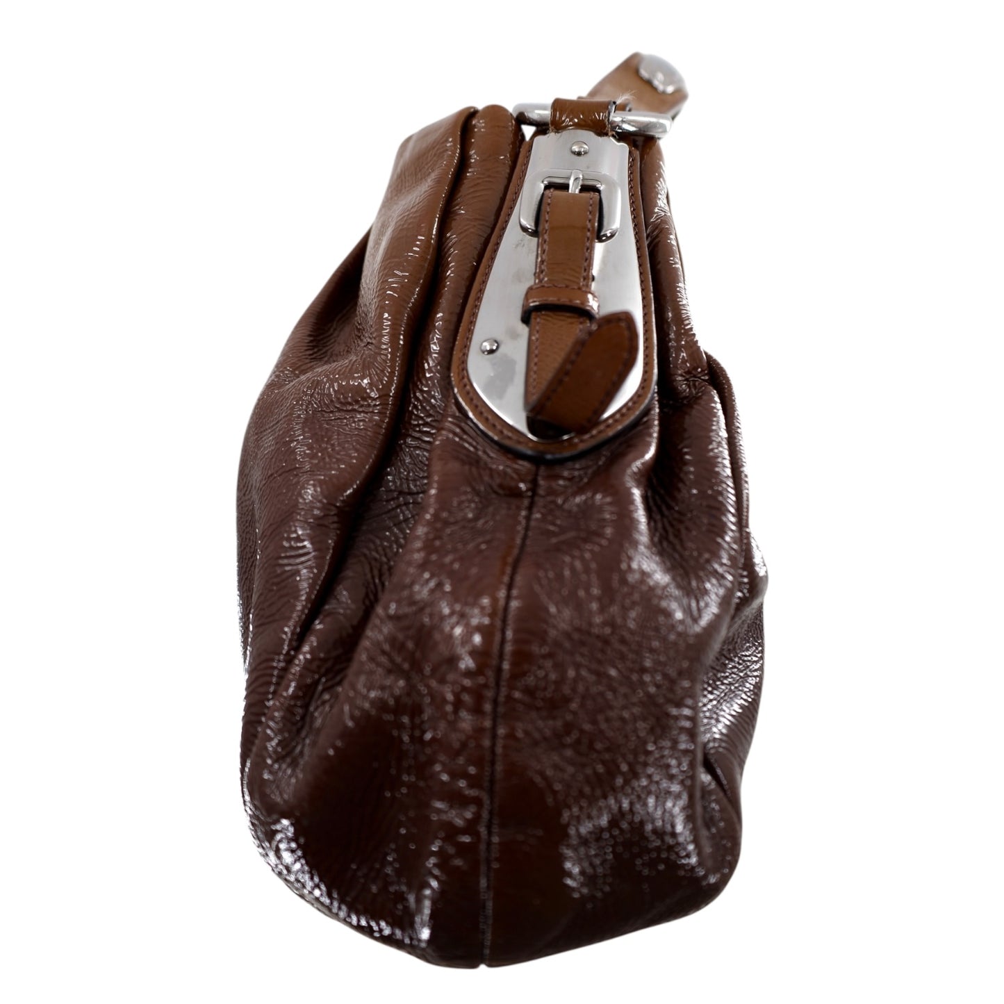 Prada Brown Ombre Patent Leather Bag