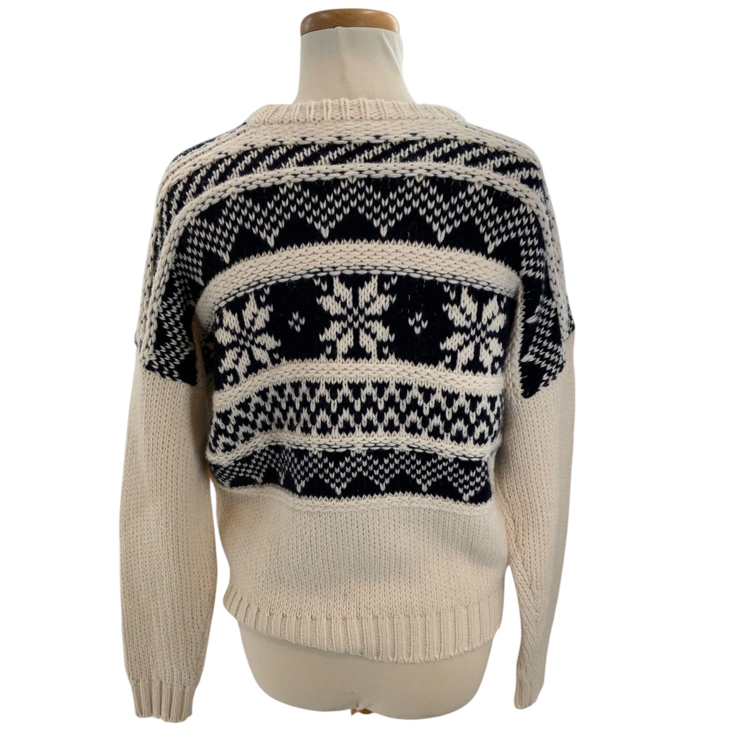 Maje Knit Sweater with Snowflake Detail