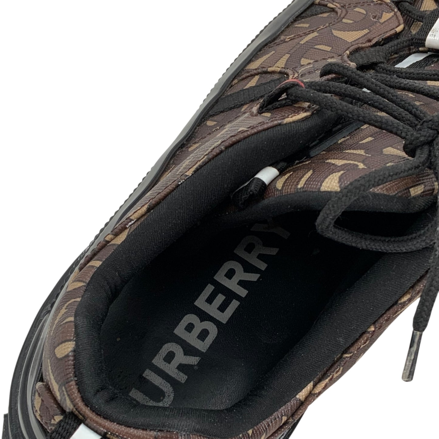 Burberry Arthur Monogram Leather Sneakers