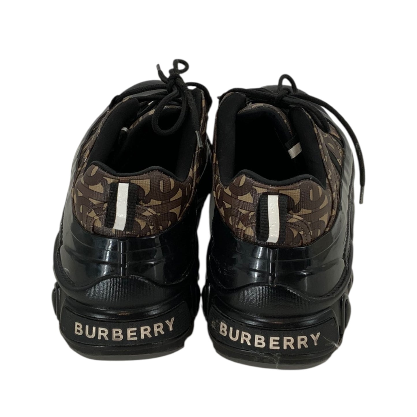 Burberry Arthur Monogram Leather Sneakers