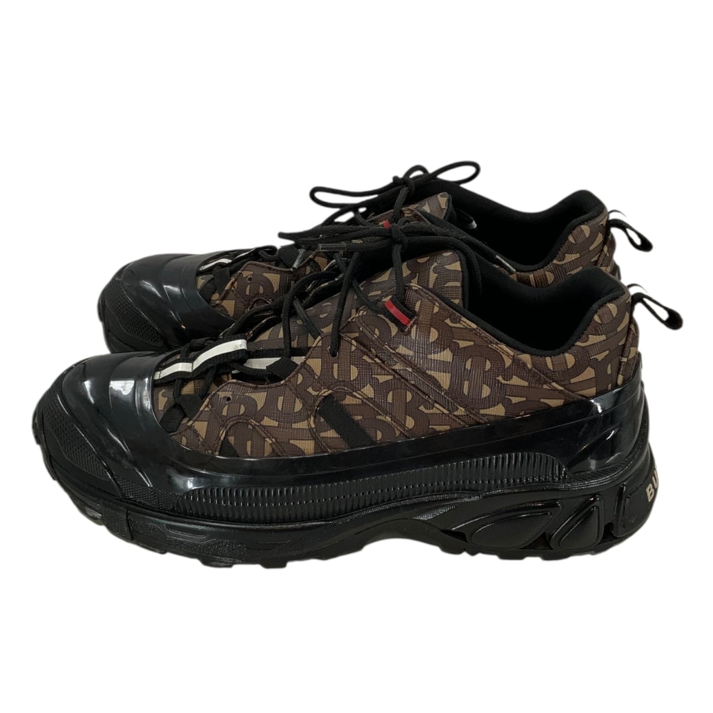 Burberry Arthur Monogram Leather Sneakers