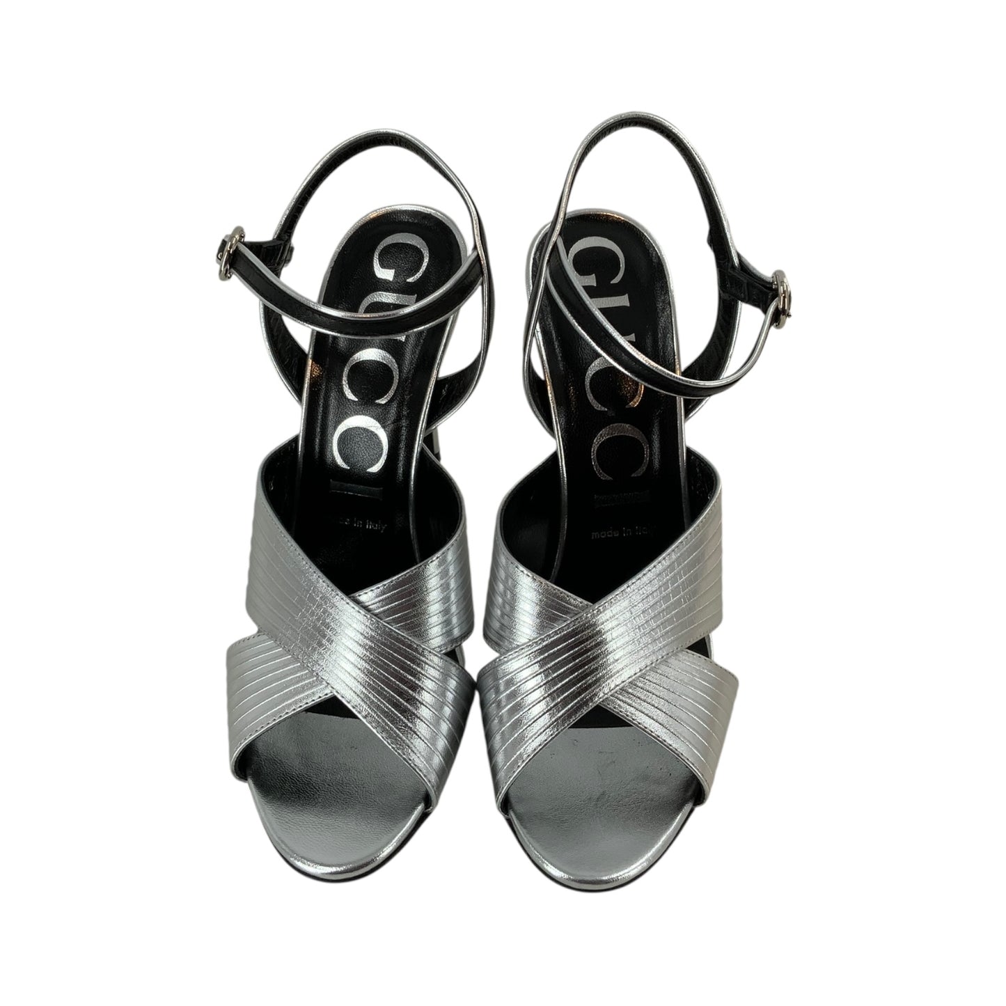 Gucci Silver Heels