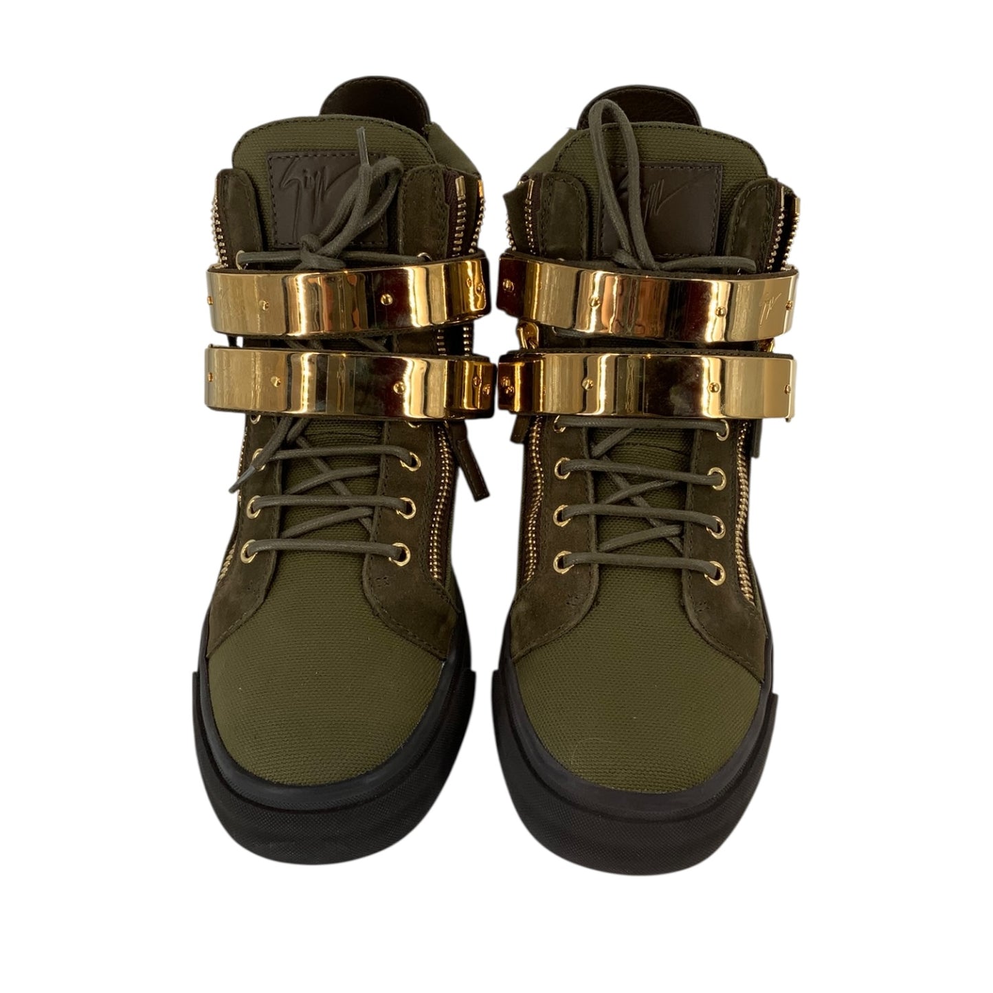 Giuseppe Zanotti High Top Olive Green Sneakers