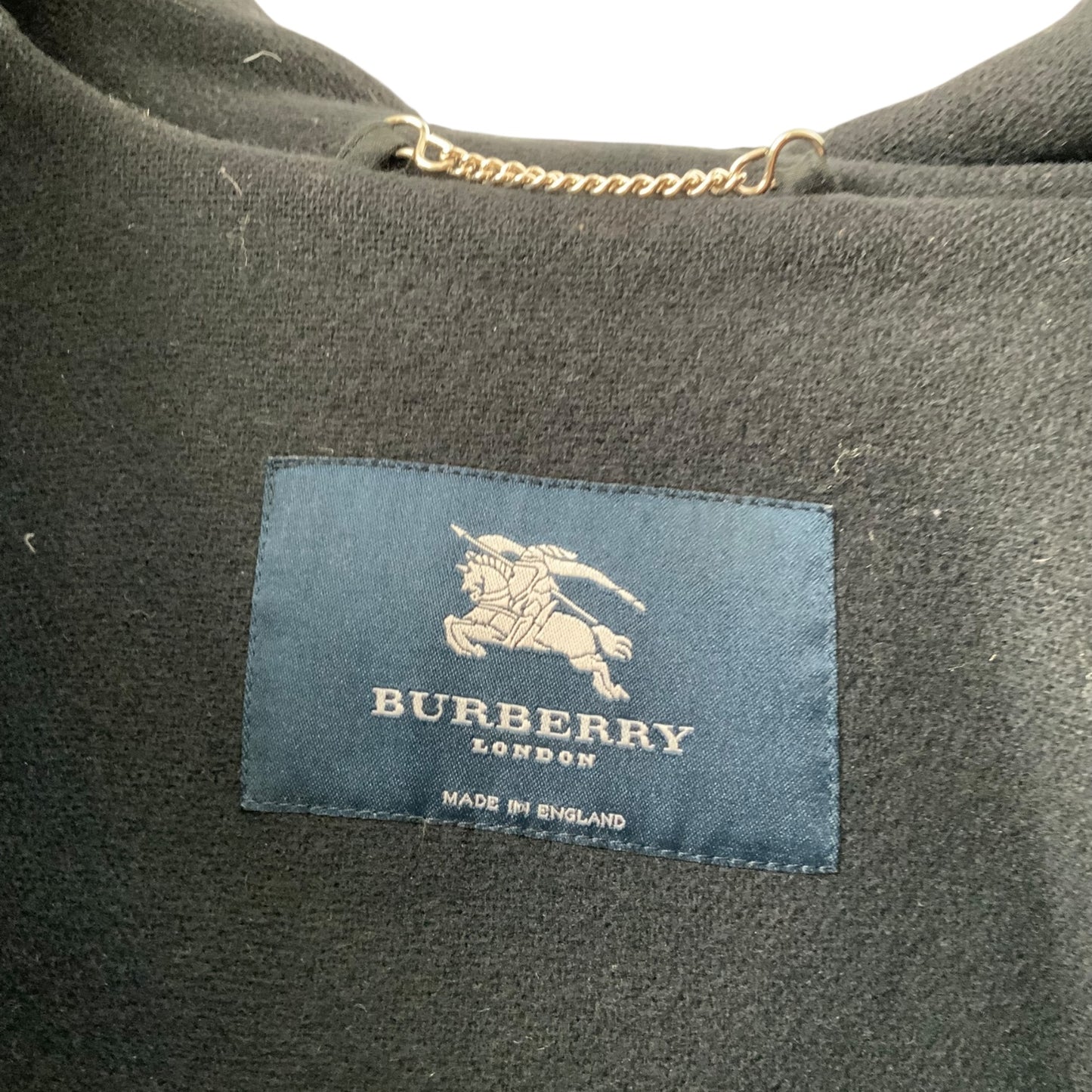 Burberry Black Stadium Coat