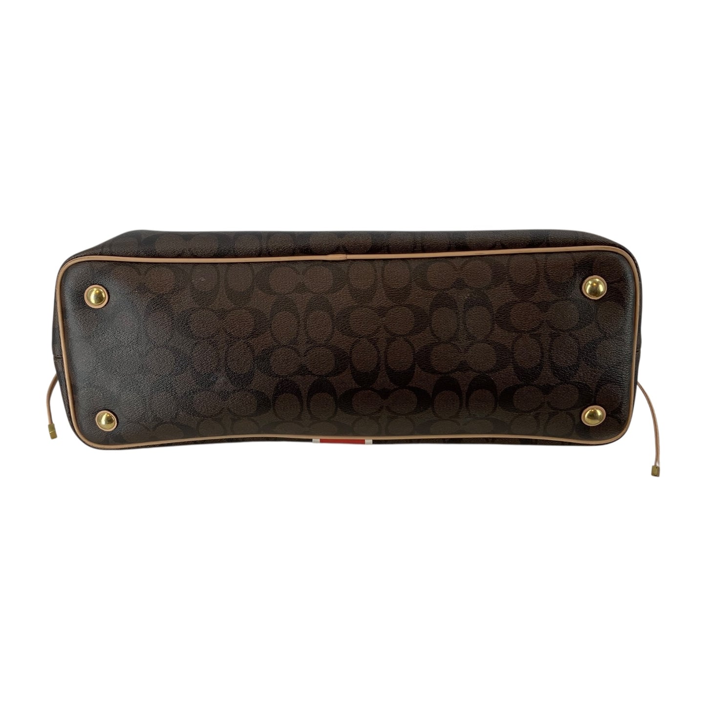 Coach Signature Stripe Tote Bag