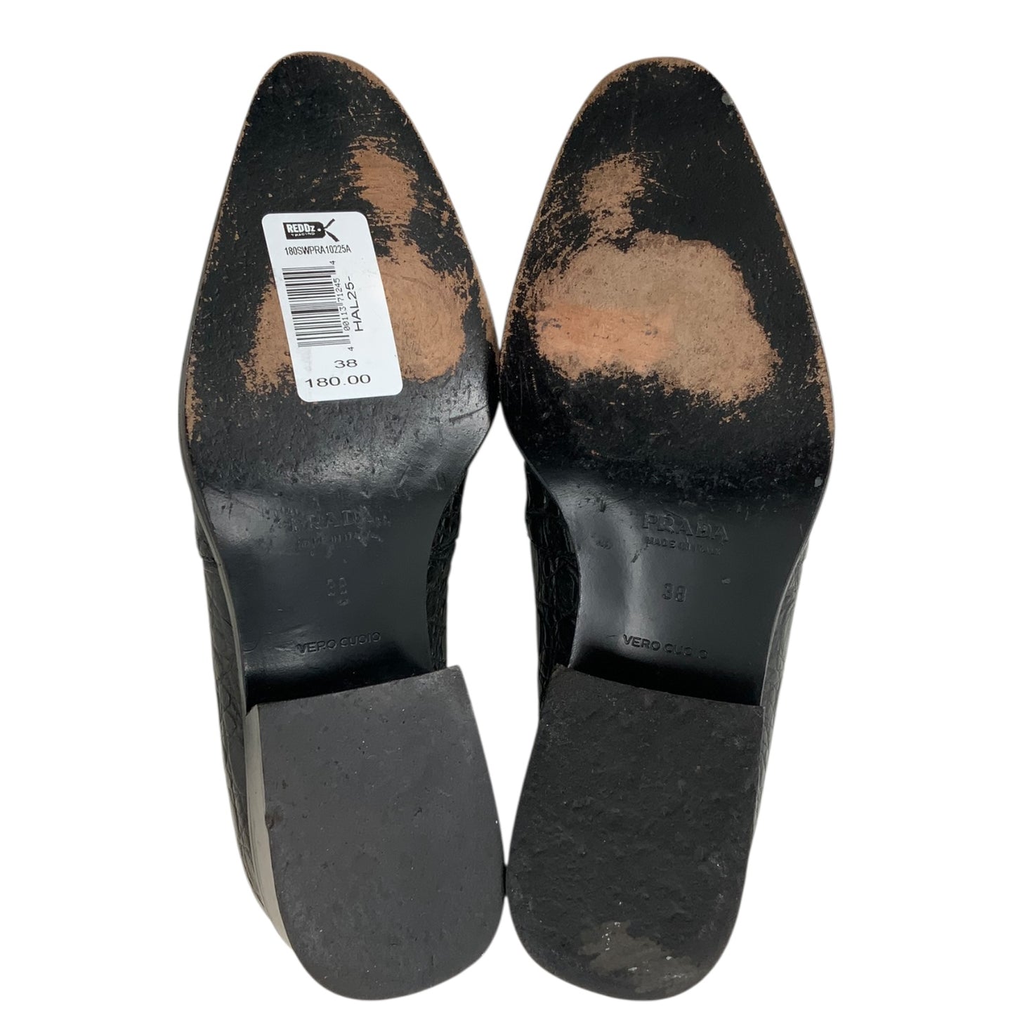 Prada Alligator Leather Loafers