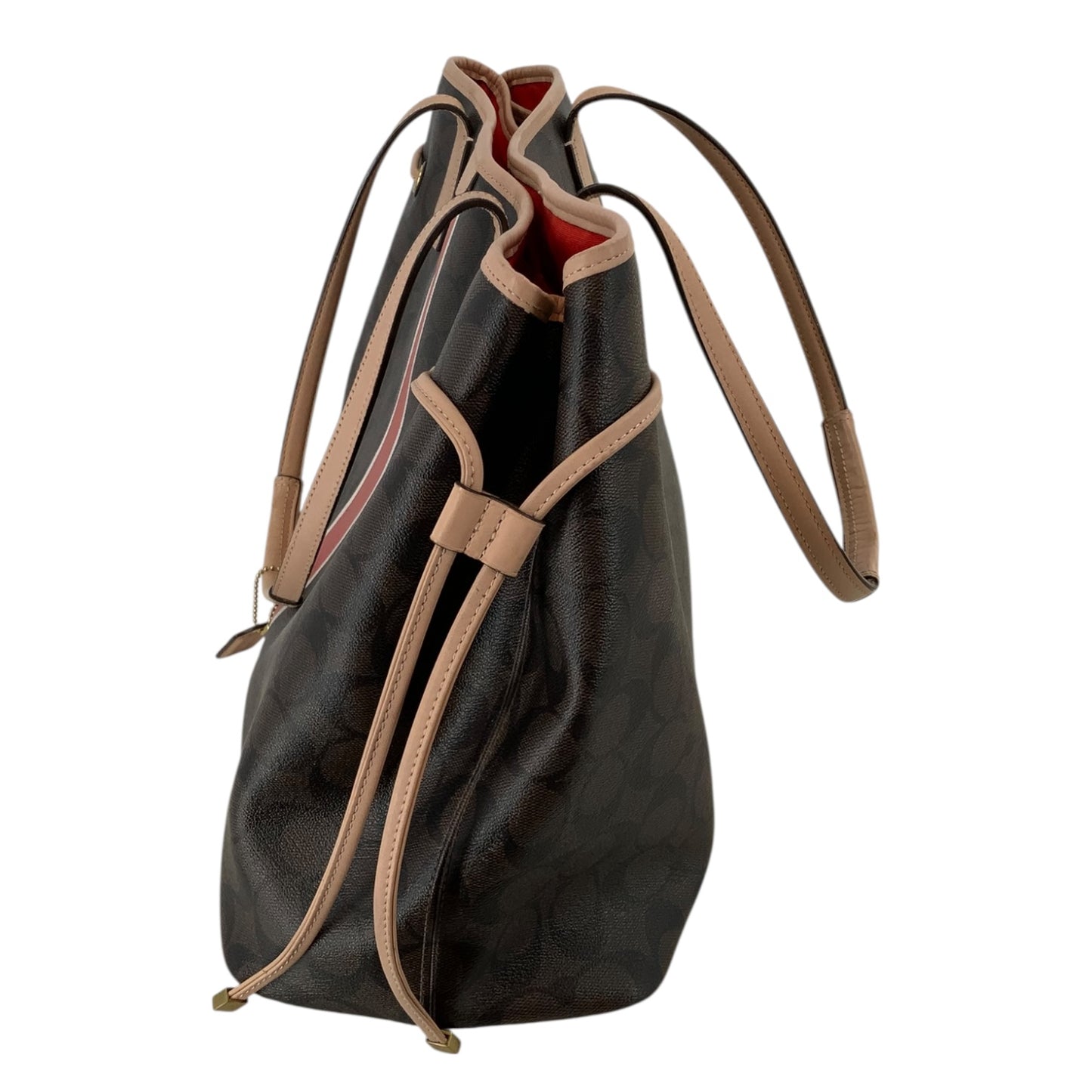 Coach Signature Stripe Tote Bag