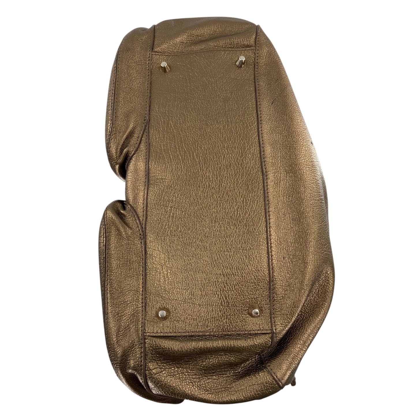 Anya Hindmarch Gold/Brown Shoulder Bag