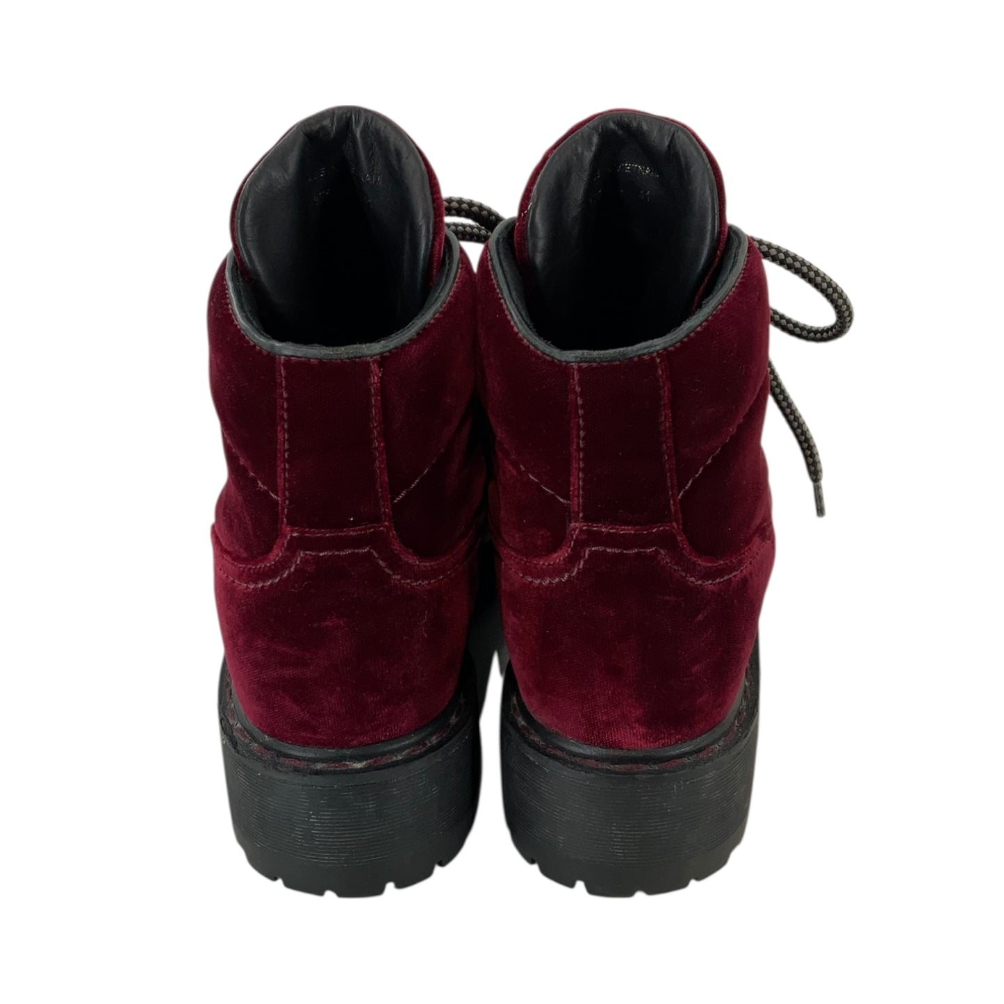 Prada Velvet Hiking Boots