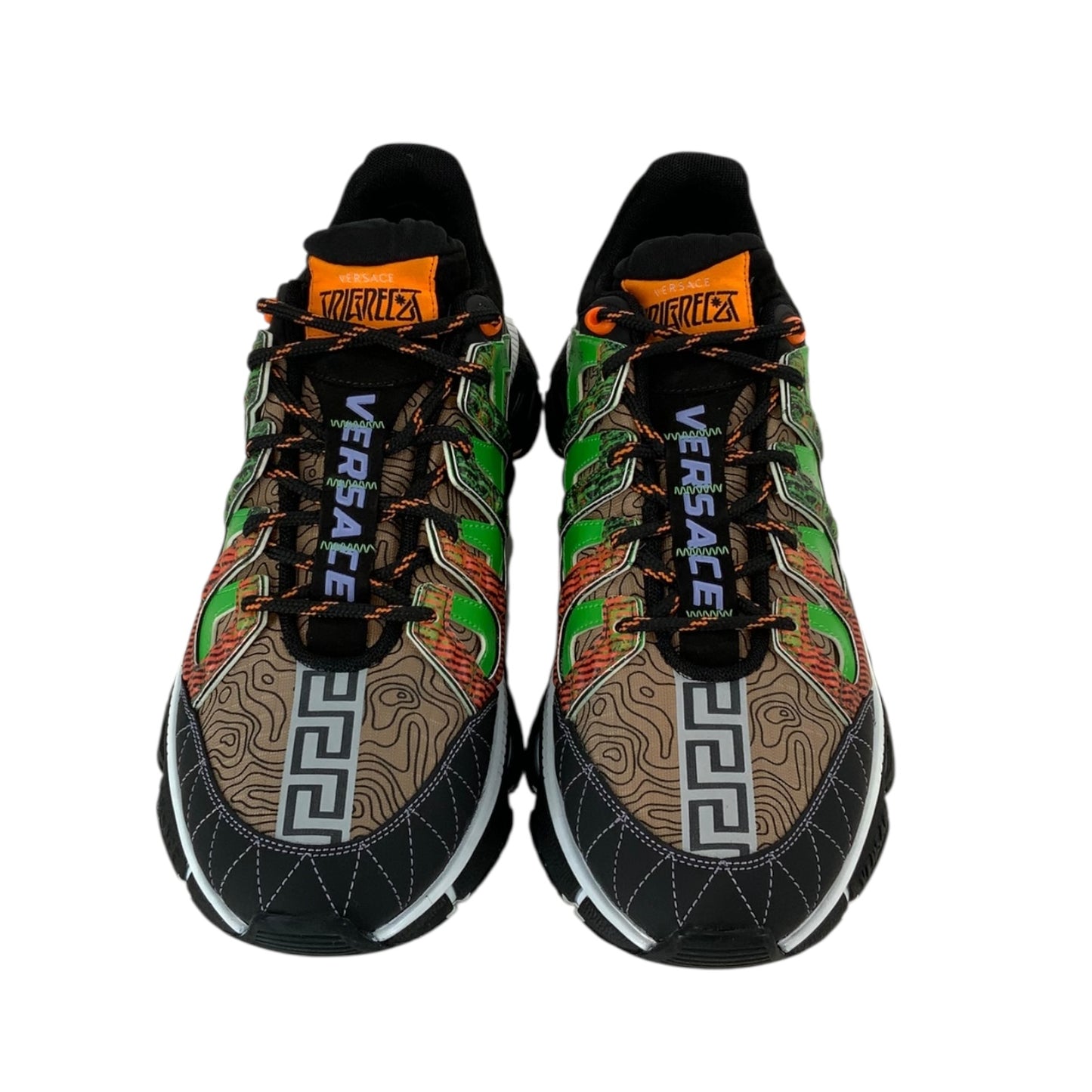 Versace Trigreca Abstract Print Chunky Sneakers