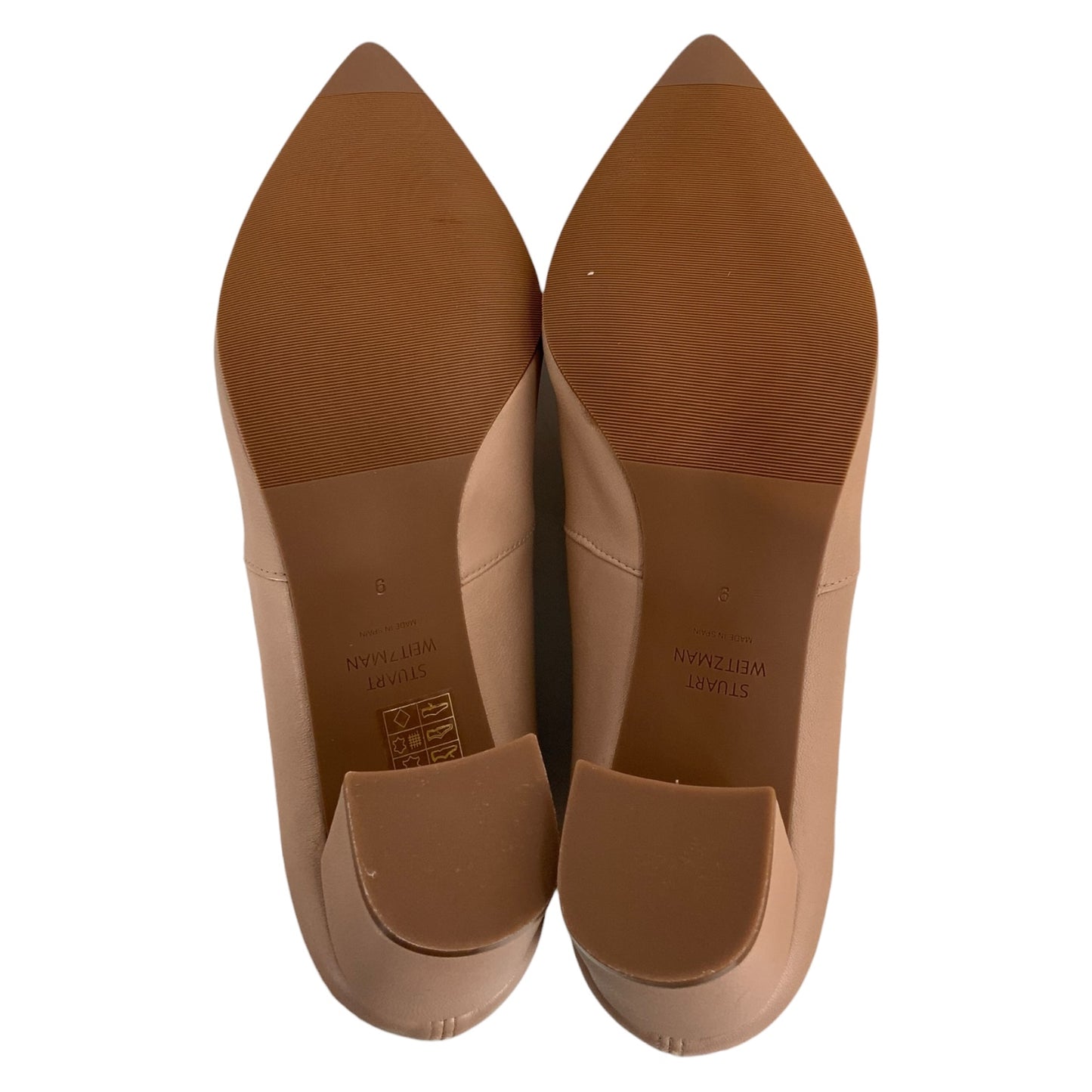 Stuart Weitzman Nude Pointed Toe Booties