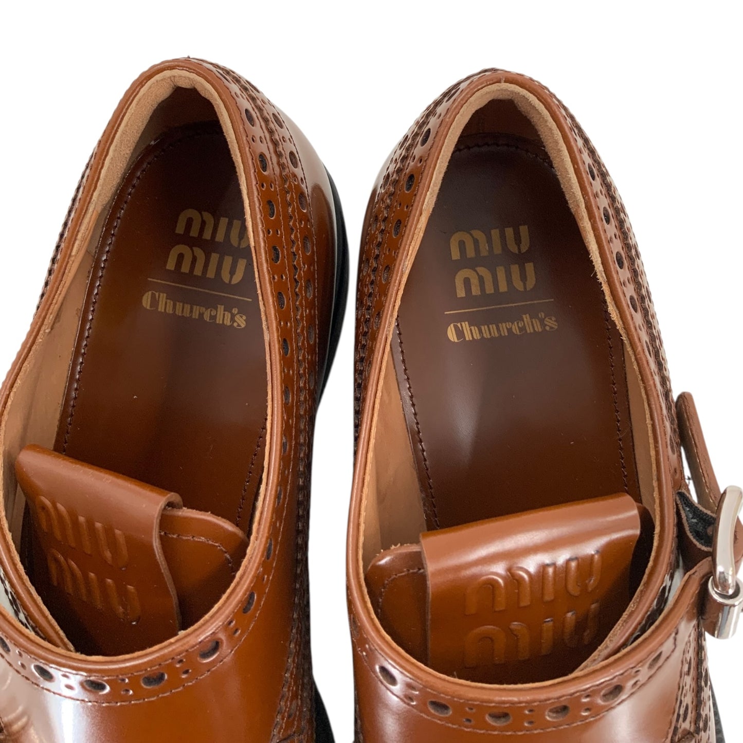 Miu Miu X Church's Leather Brogue Shoes