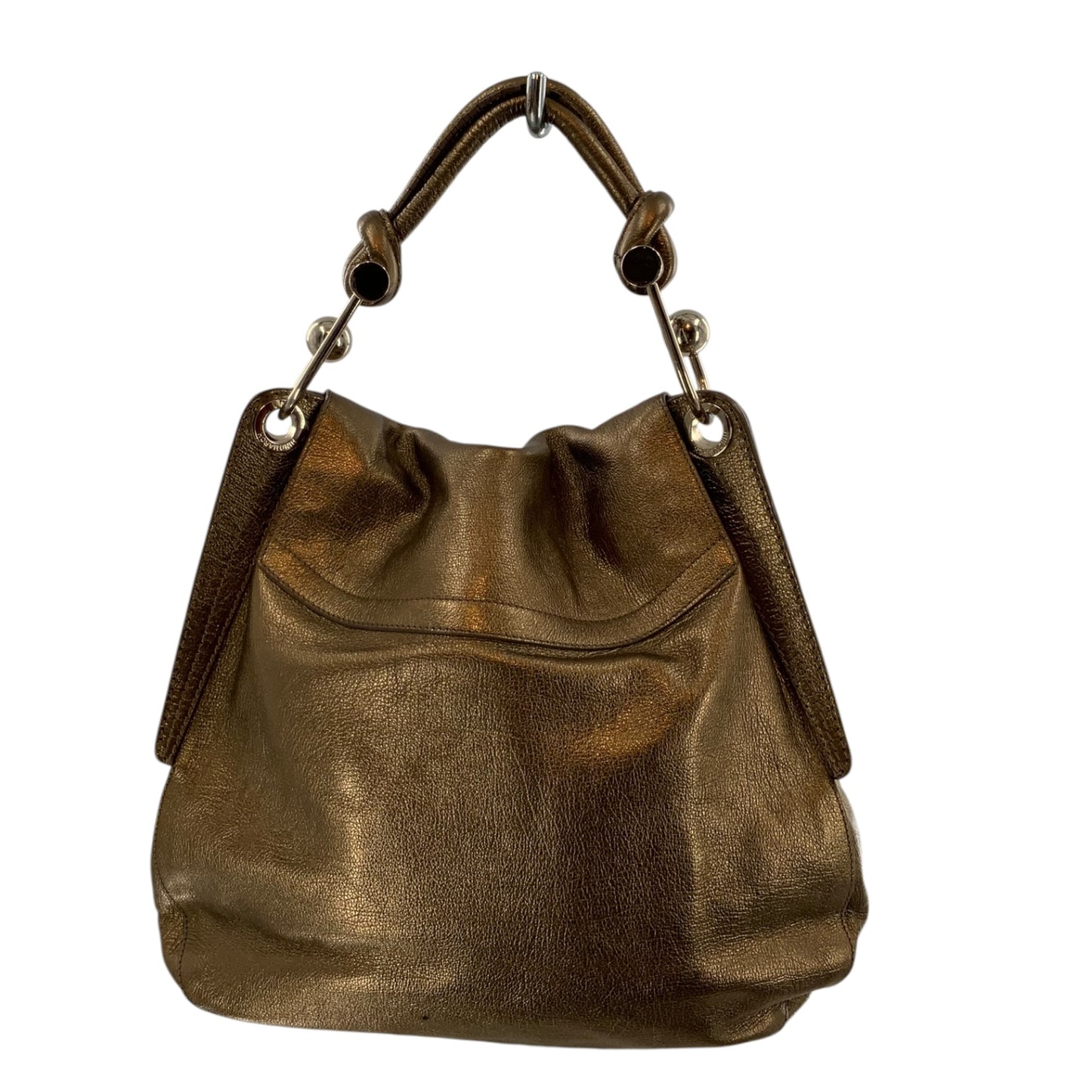 Anya Hindmarch Gold/Brown Shoulder Bag