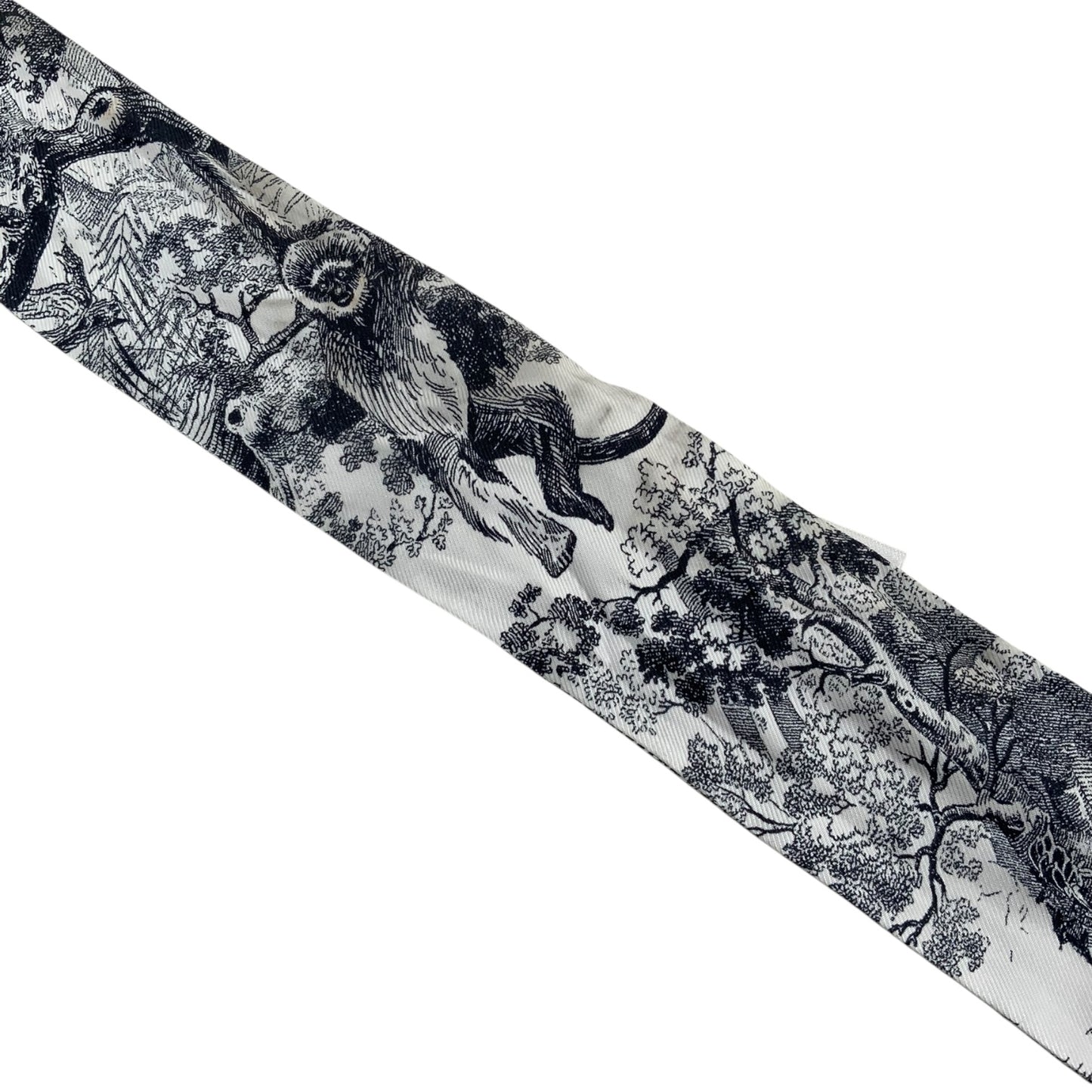 Christan Dior Silk Toile De Jouy Reverse Capri Mitzah Scarf
