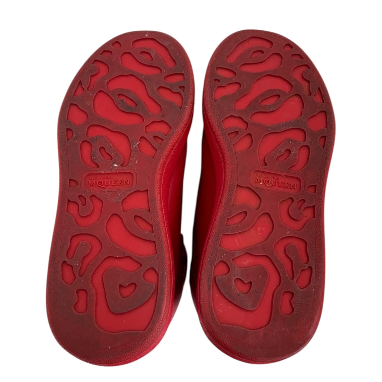 Alexander McQueen High Top Red Sneakers