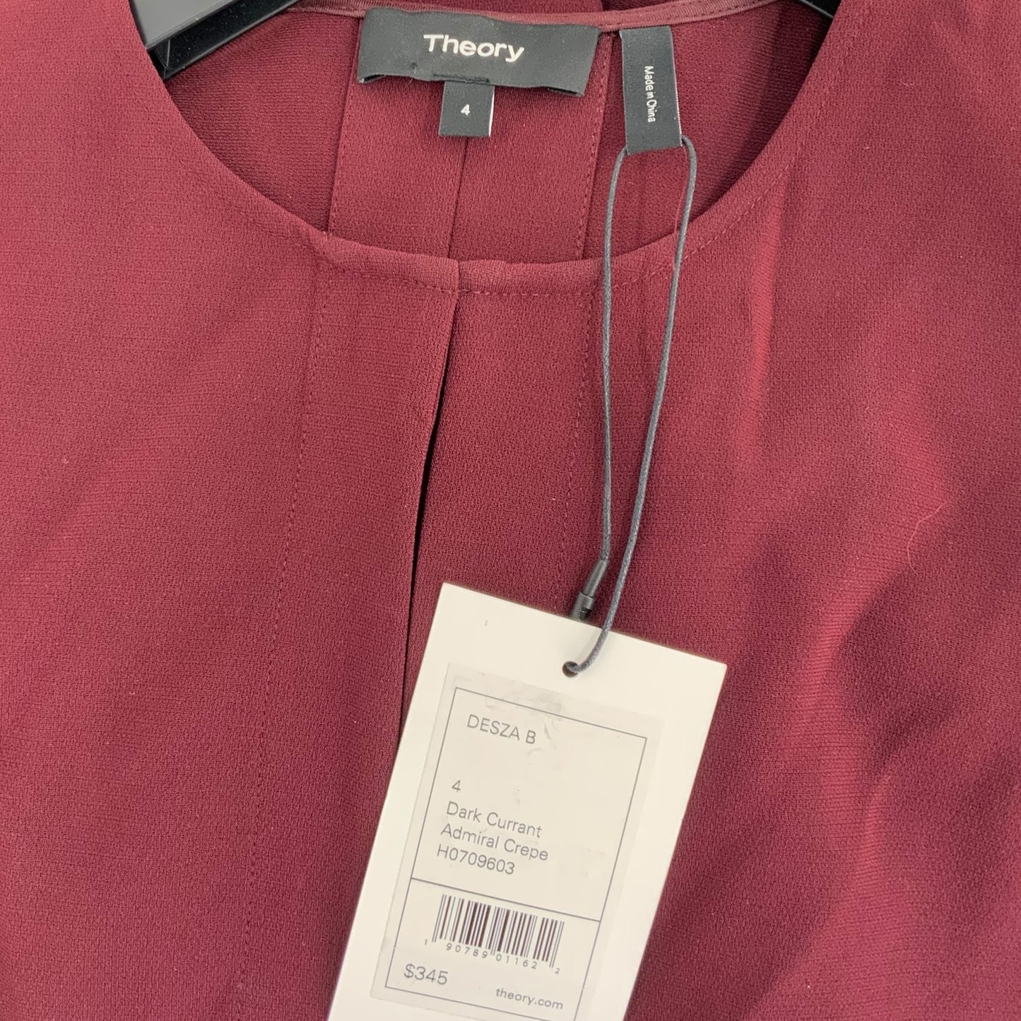 Theory Burgundy Dress
