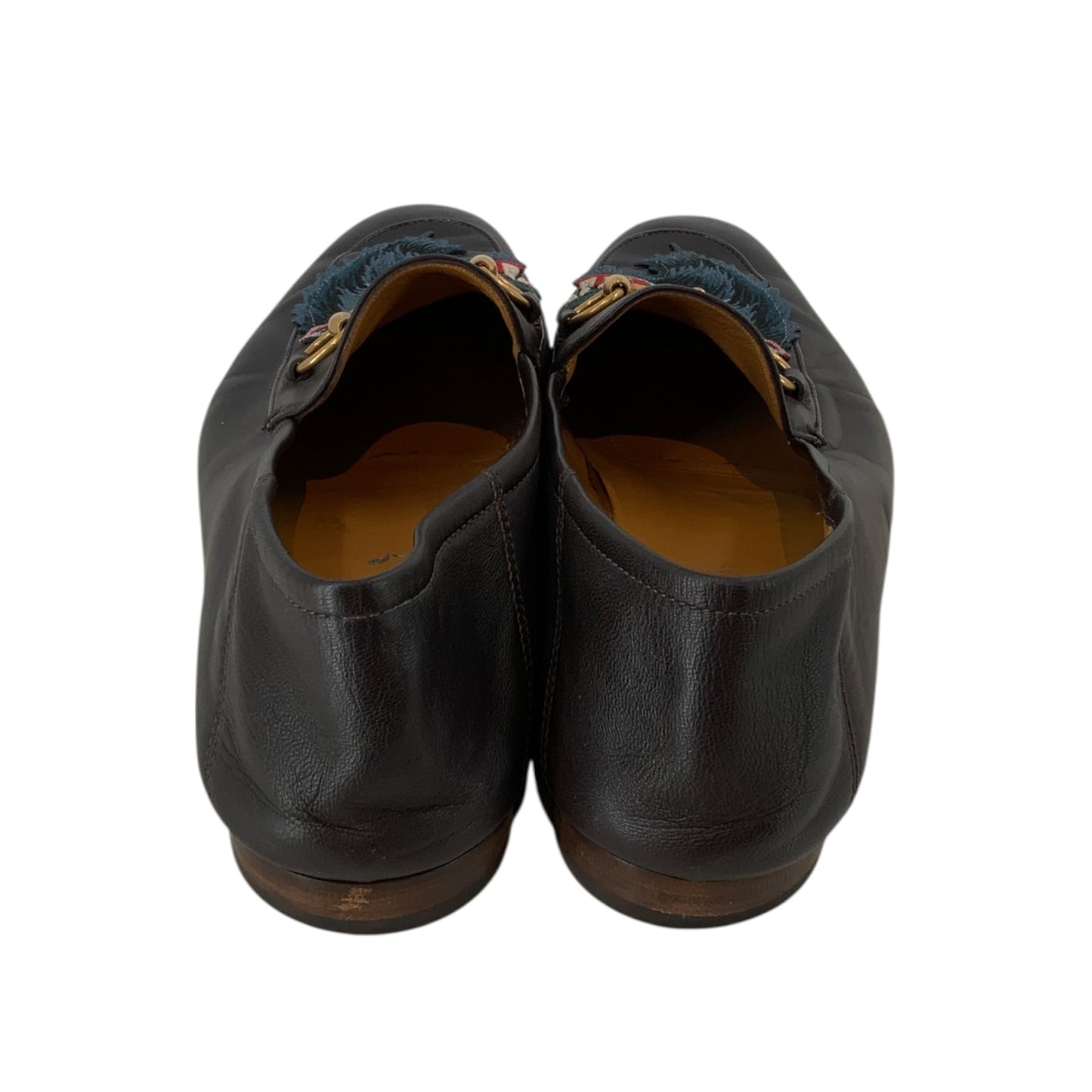 Gucci Horsebit and Embroidered Patch Detail Loafers