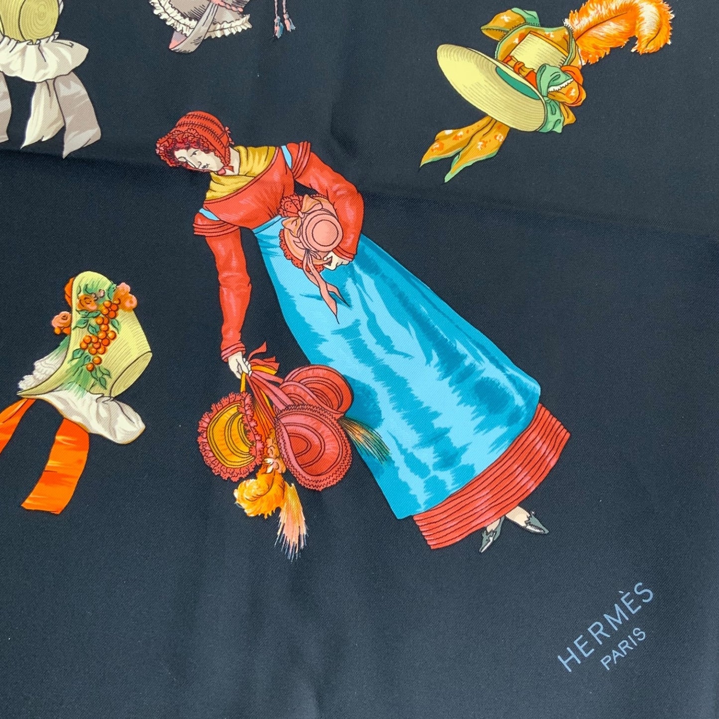 Hermes Paris Modiste Silk Scarf