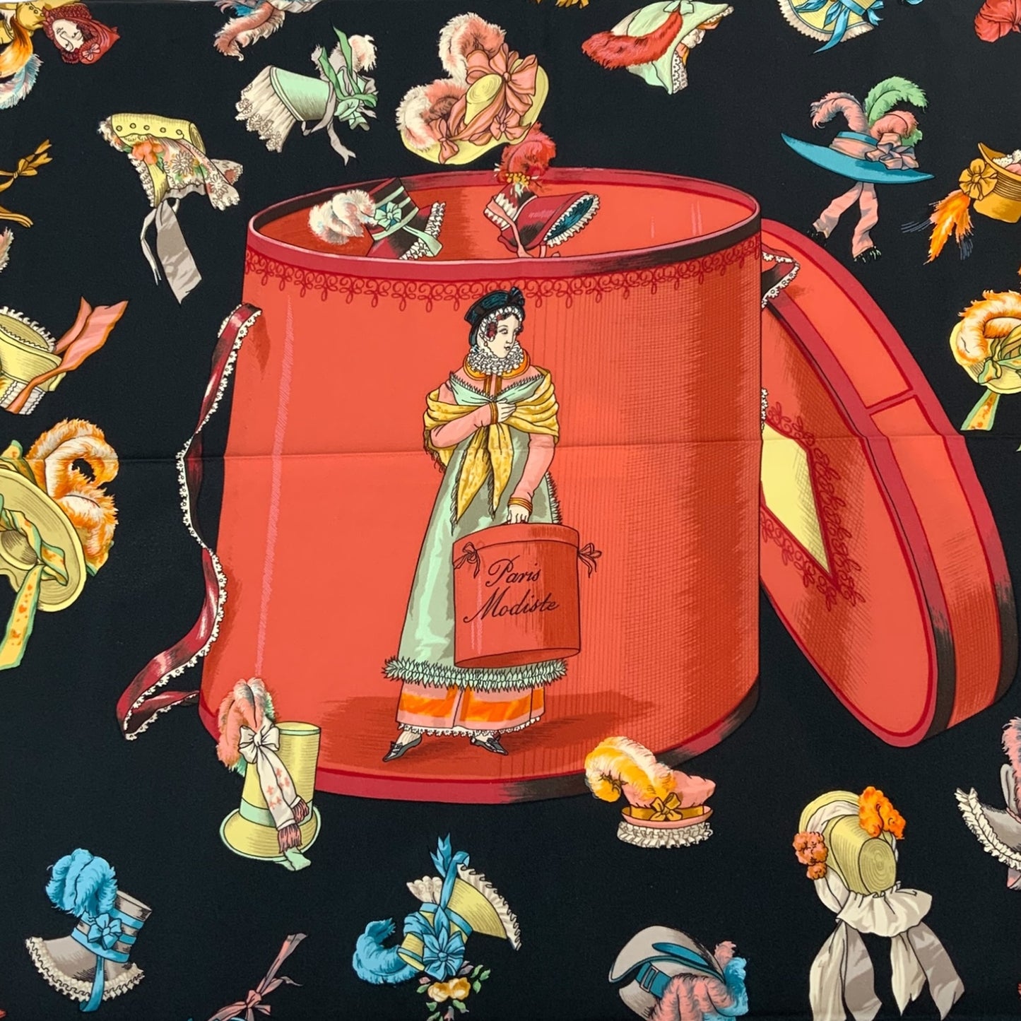 Hermes Paris Modiste Silk Scarf