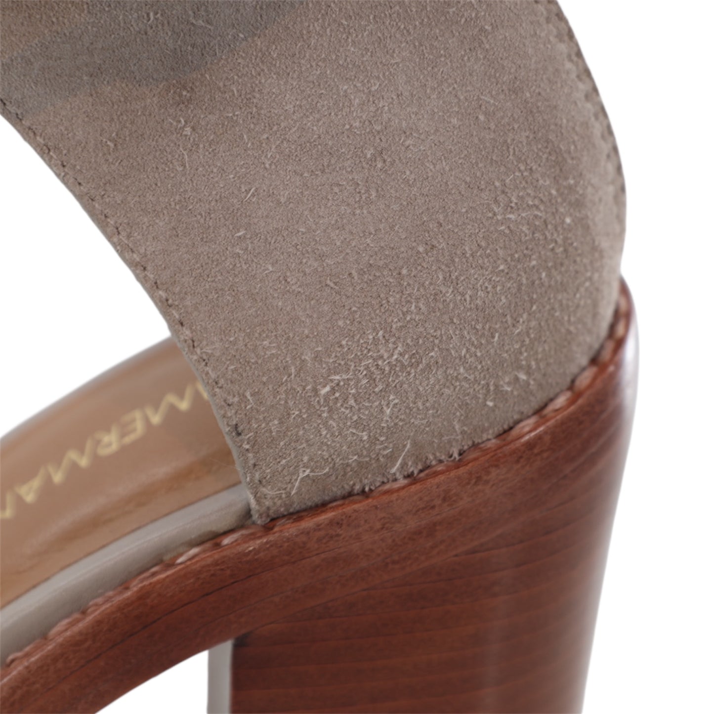 Zimmerman Taupe Suede Leather Strap Sandals