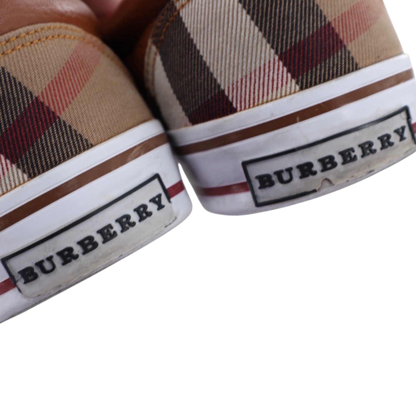 Burberry Nova Check Plaid Slip-On Sneakers
