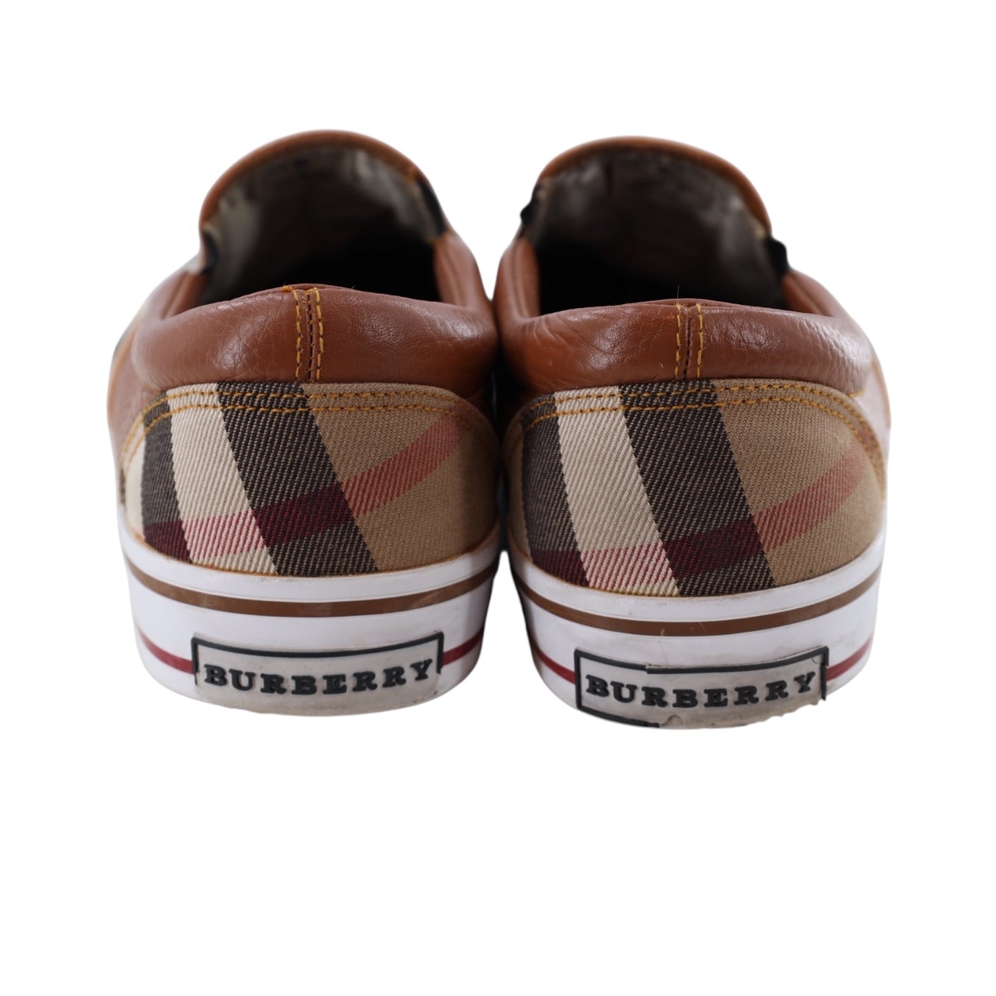 Burberry Nova Check Plaid Slip-On Sneakers
