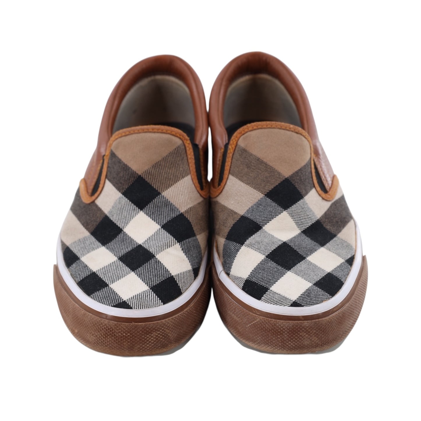 Burberry Nova Check Plaid Slip-On Sneakers