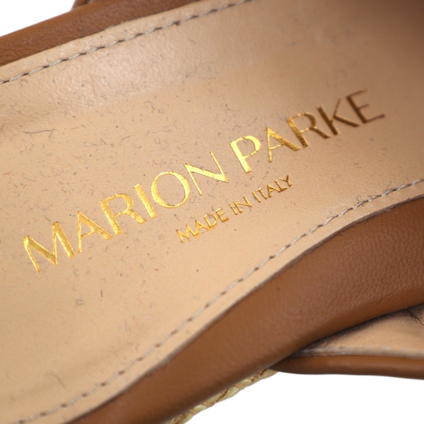 Marion Parke Tan and Brown Wedges