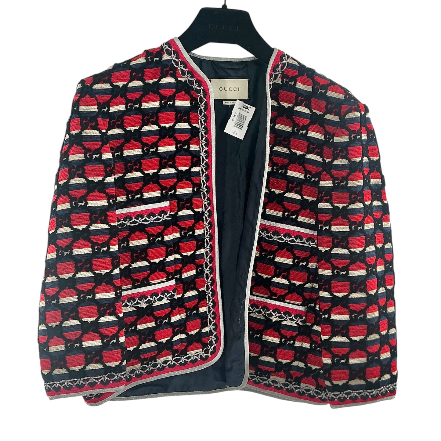 Gucci Interlocking GG Monogram Tweed Jacket