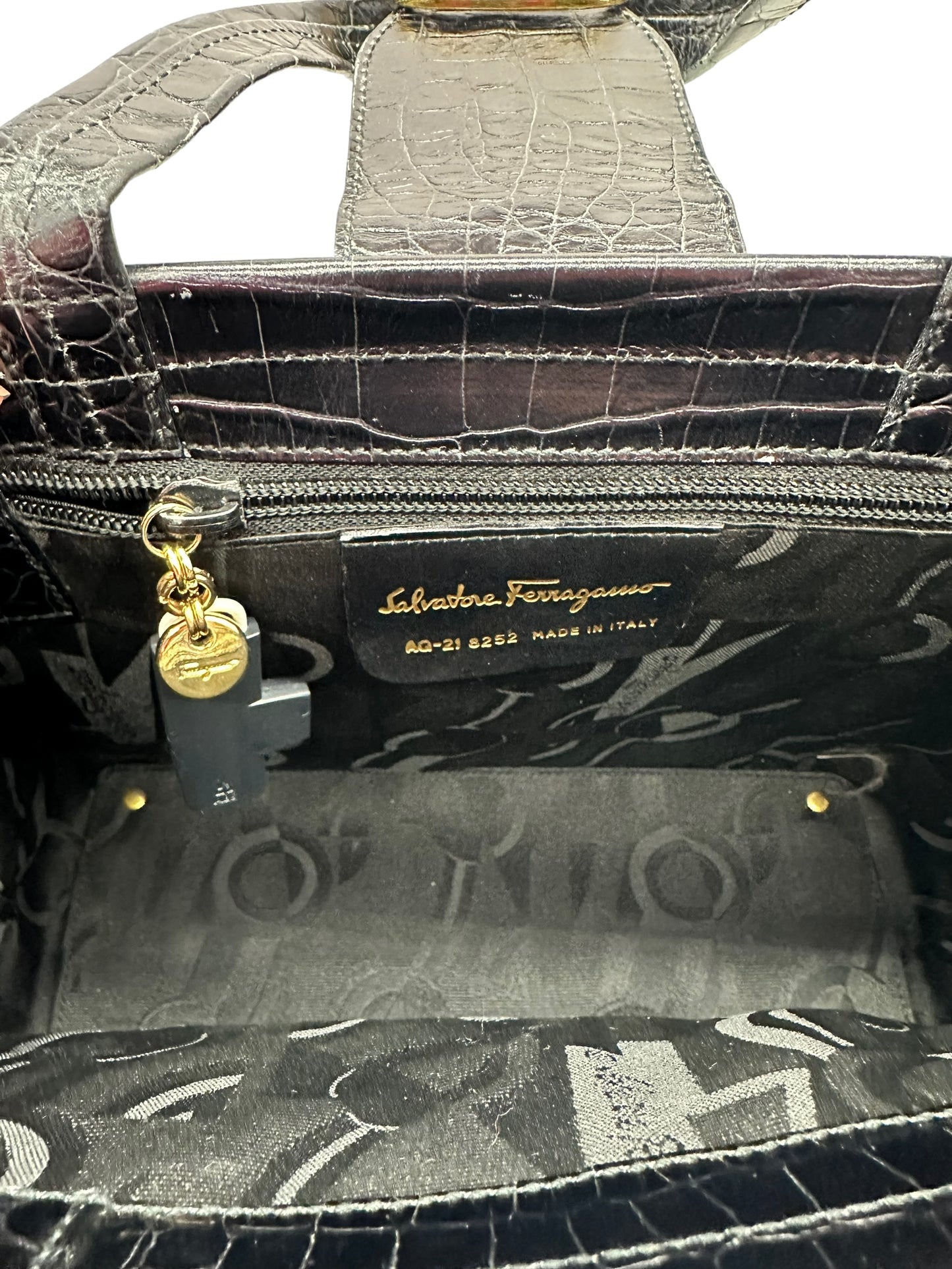 Salvatore Ferragamo Embossed Handbag