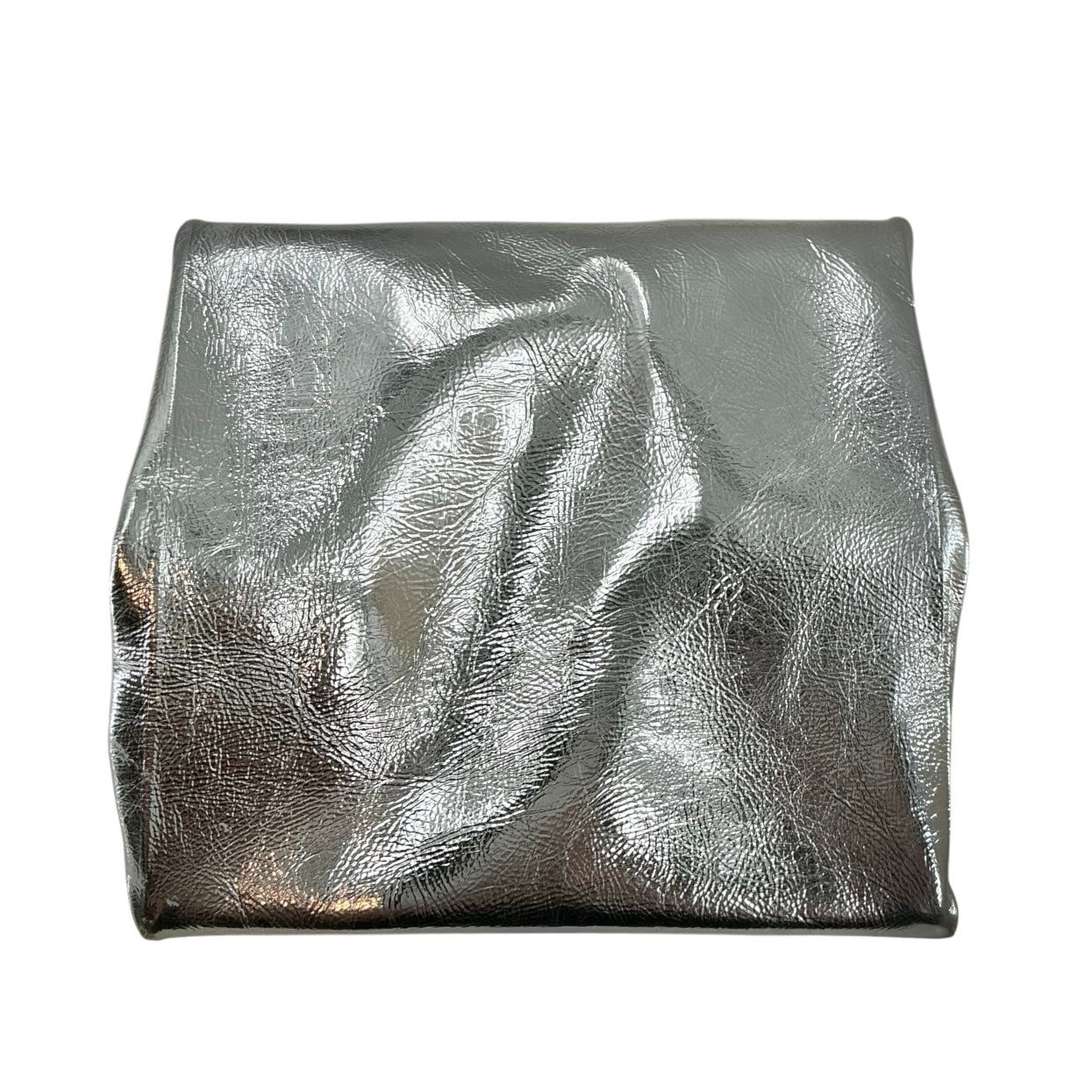 Alexander Wang Metallic Silver Lunch Bag Fold-Over Clutch Bag