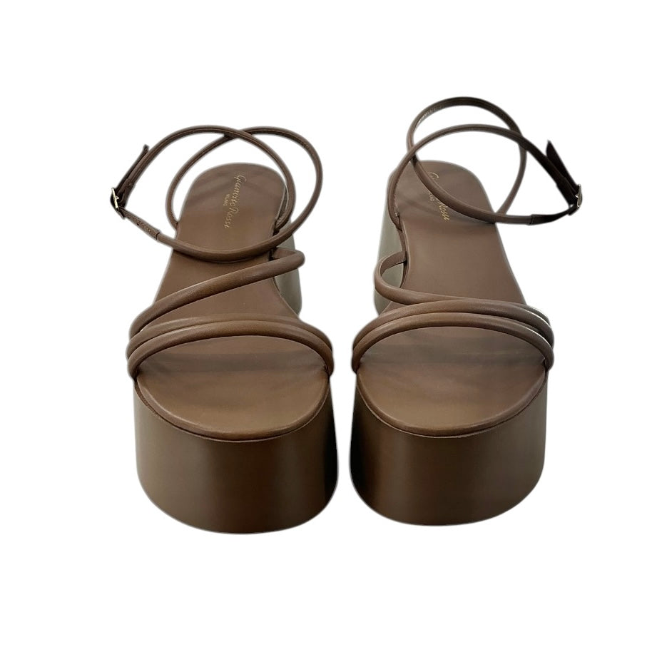 Gianvito Rossi Bekah Nappa Leather Platform Sandals