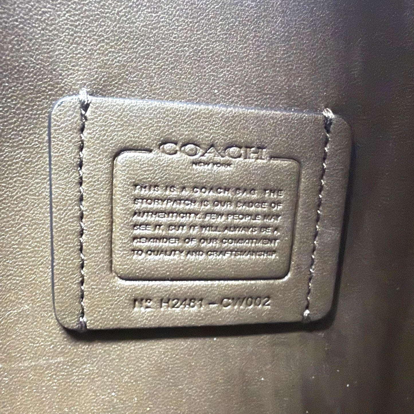 Coach Hadley Brown Crossbody Bag
