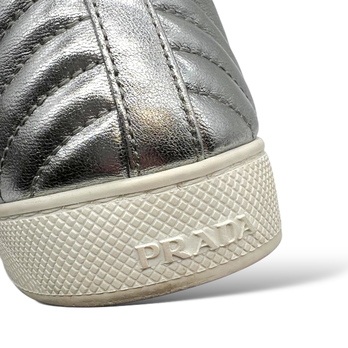 Prada Skateboard Women's Low-Top Chrome Shoes