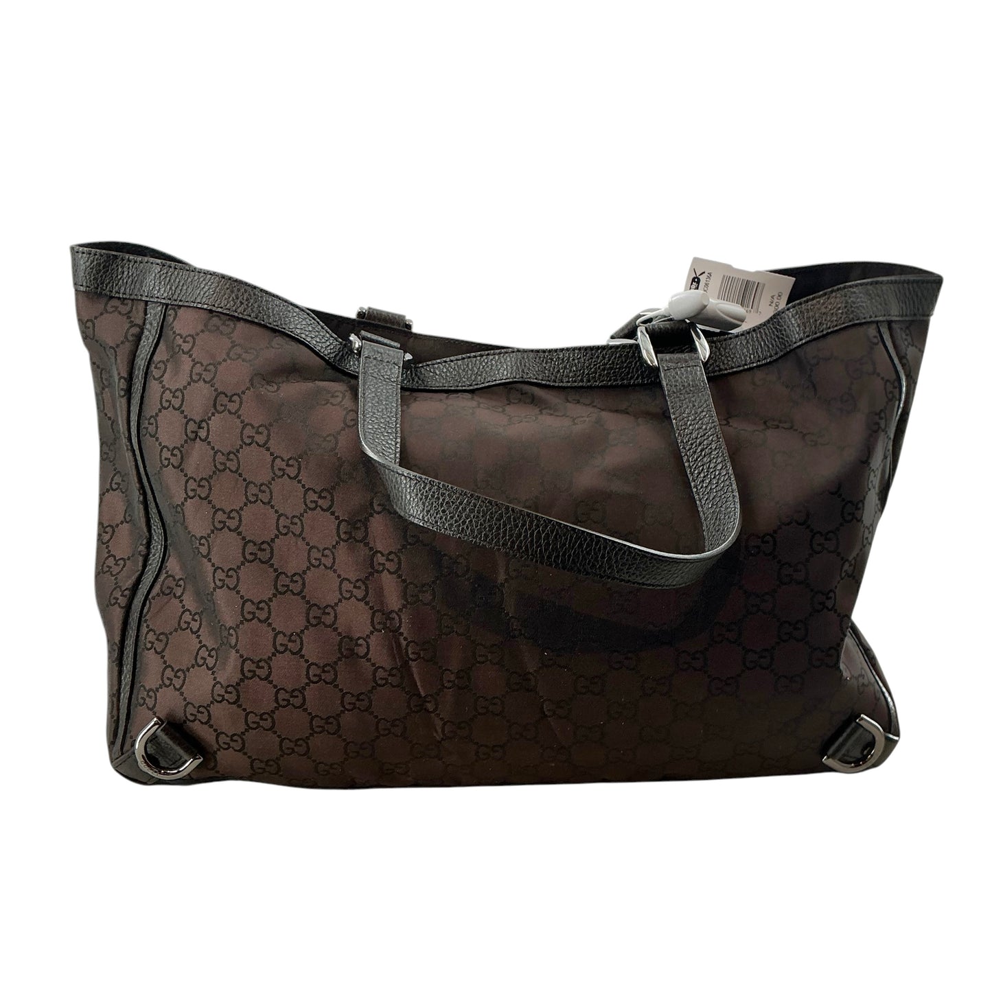 Gucci Abbey D-Ring Large Tote Bag – Dark Brown GG Monogram Canvas & Leather
