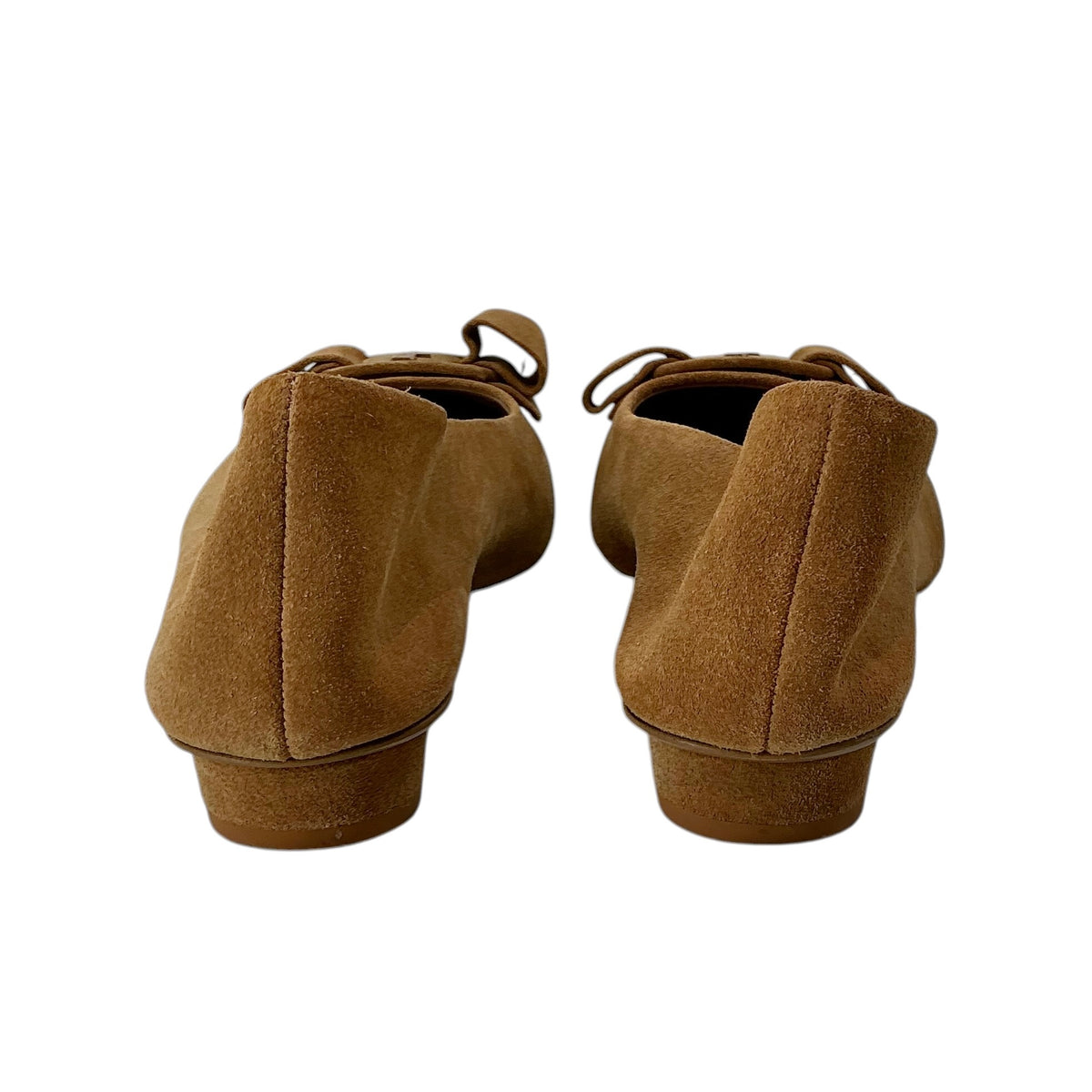 Salvatore Ferragamo Viva Bow Suede Flats