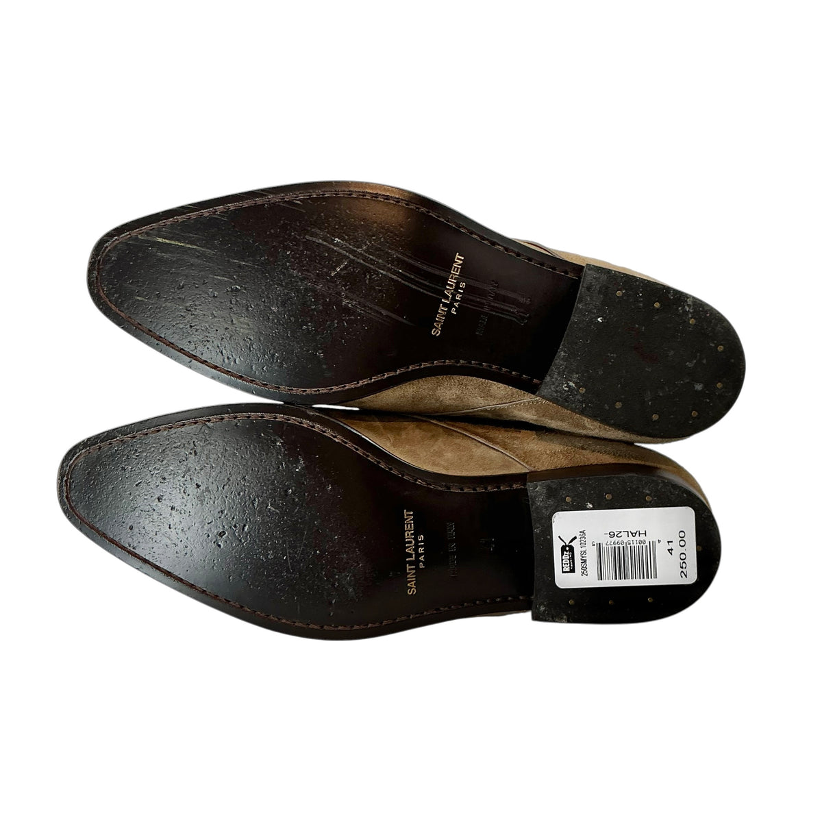 Saint Laurent Jonas Brown Suede Chukka Boots