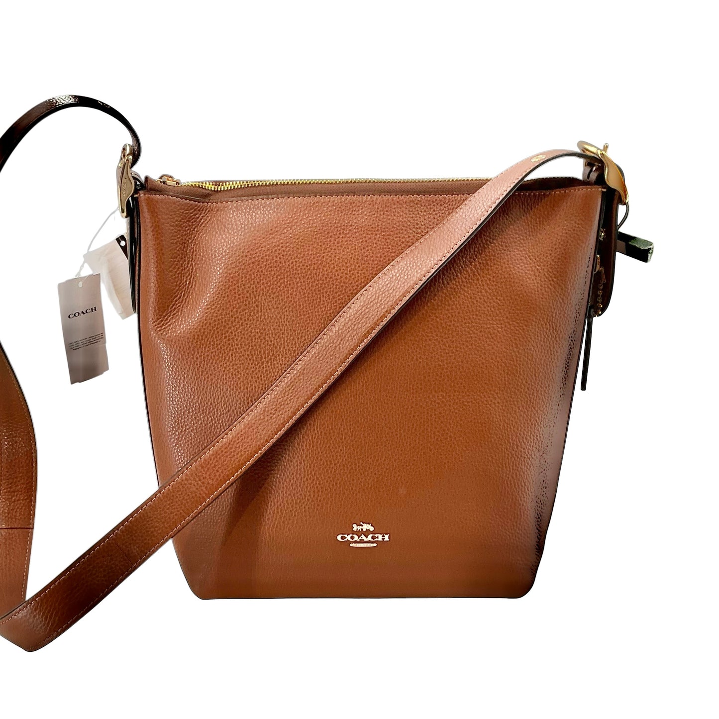 Coach C2818 Val Duffle in Brown Pebble Leather New With Tags