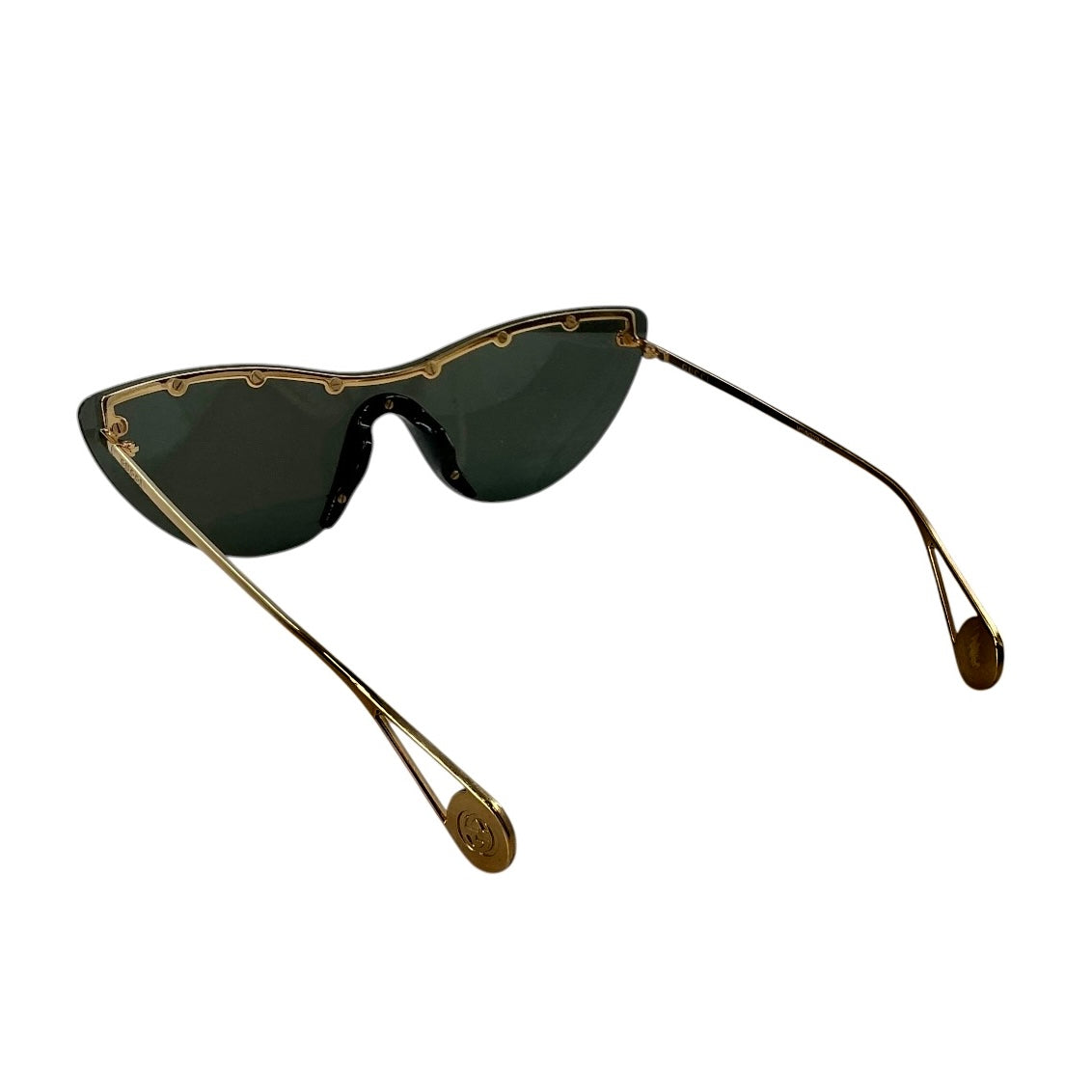 Gucci Women's GG0666S-001 Star-Studded Cat-Eye Shield Sunglasses